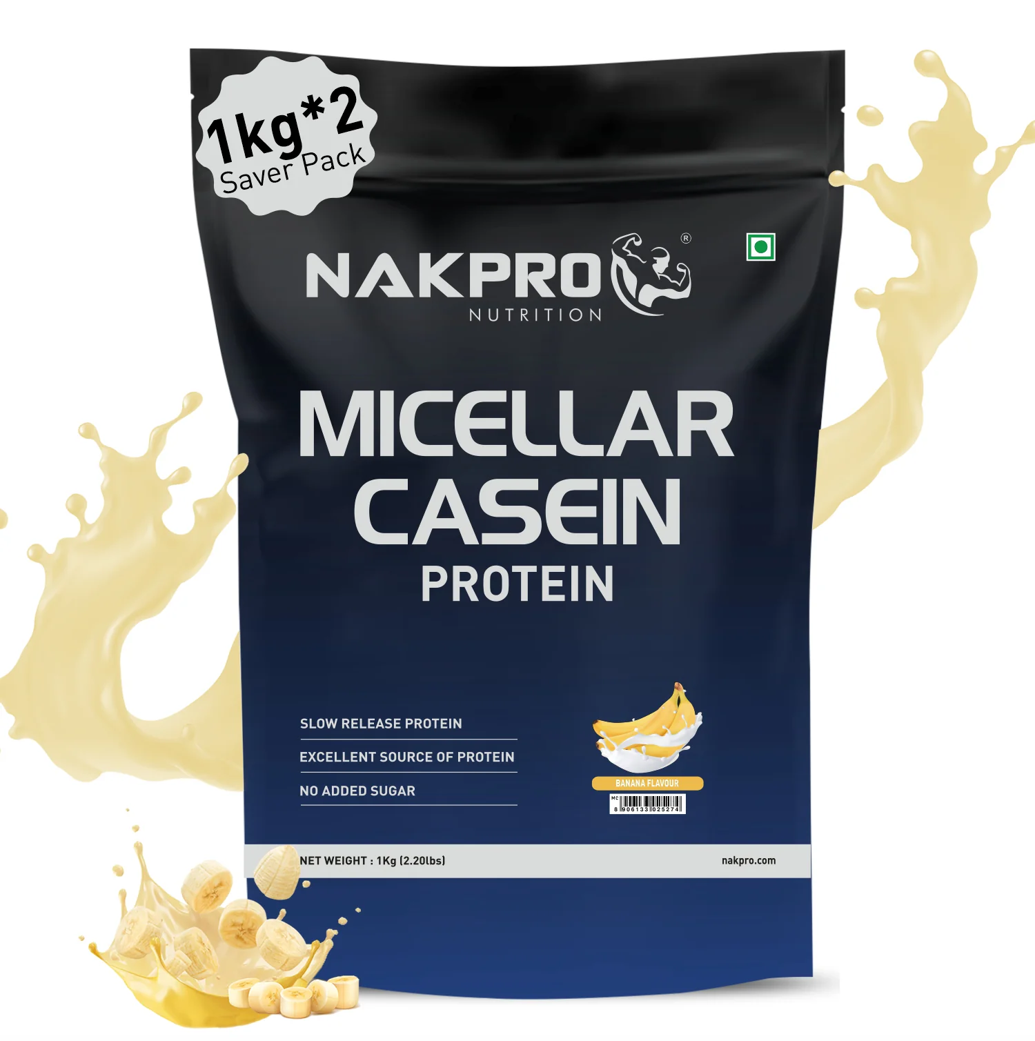 Nakpro Micellar Casein Protein Powder | 80g Protein | Slow Release Protein - Image 11