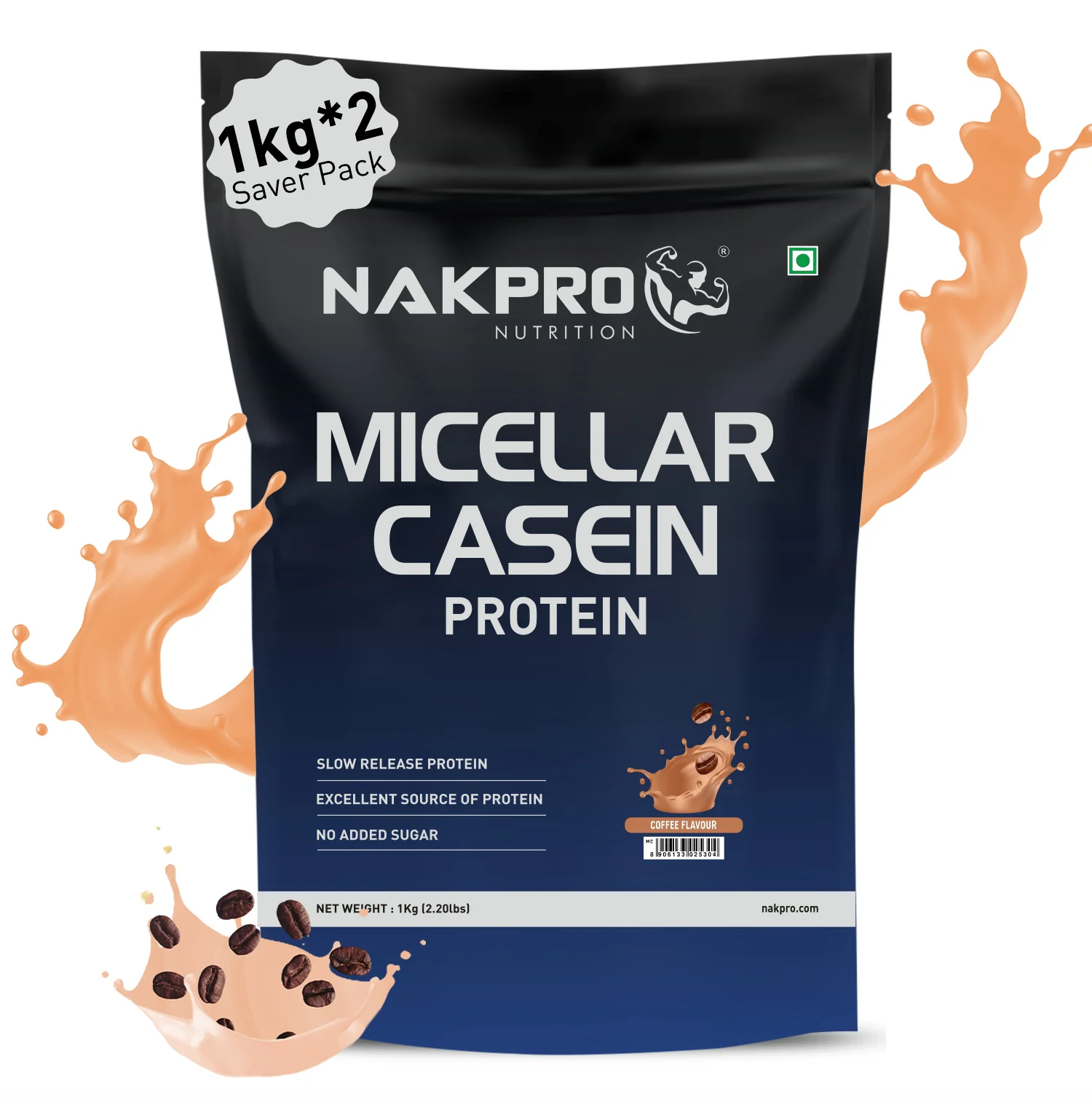 Nakpro Micellar Casein Protein Powder | 80g Protein | Slow Release Protein - Image 16