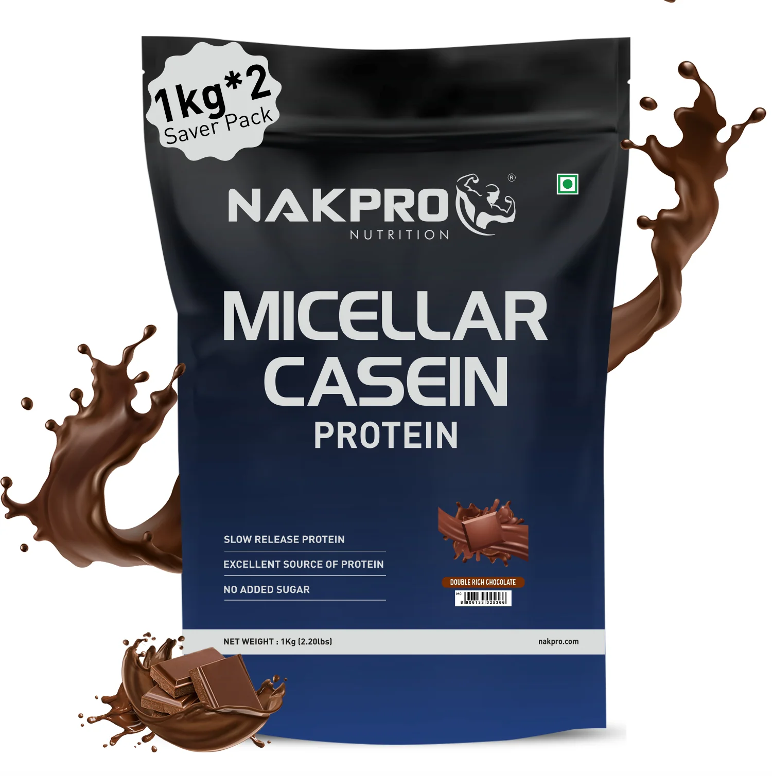 Nakpro Micellar Casein Protein Powder | 80g Protein | Slow Release Protein - Image 17