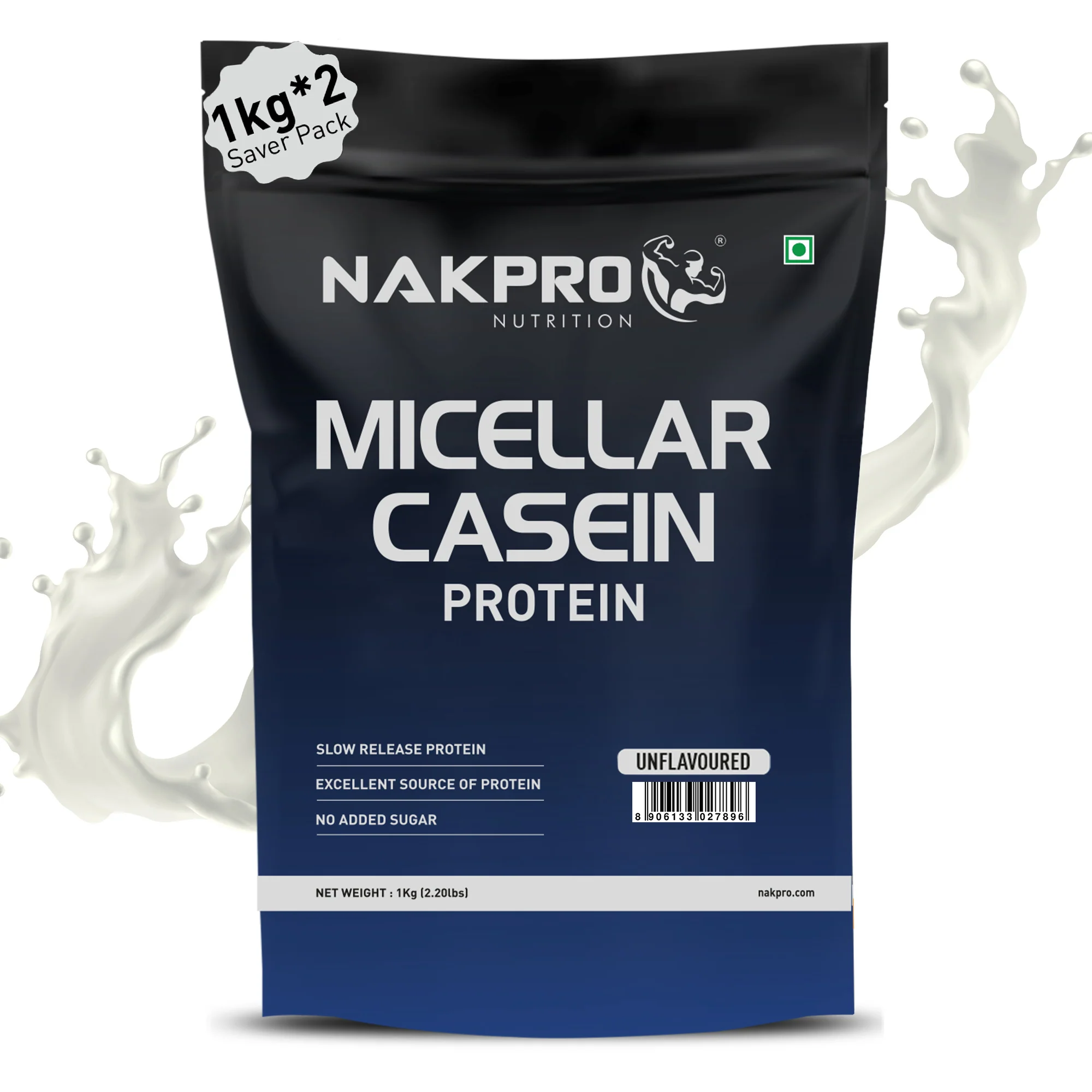 Nakpro Micellar Casein Protein Powder | 80g Protein | Slow Release Protein - Image 21