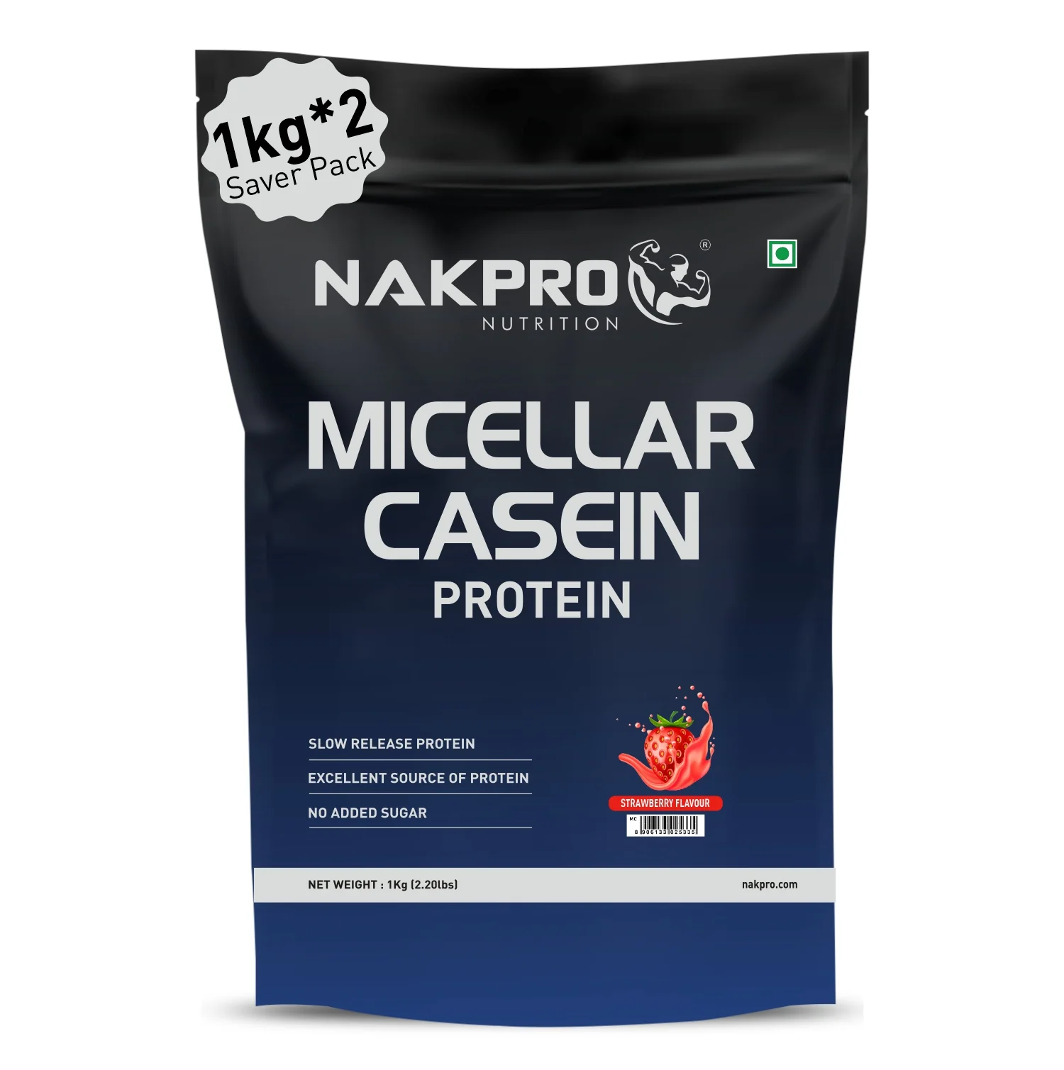 Nakpro Micellar Casein Protein Powder | 80g Protein | Slow Release Protein - Image 4