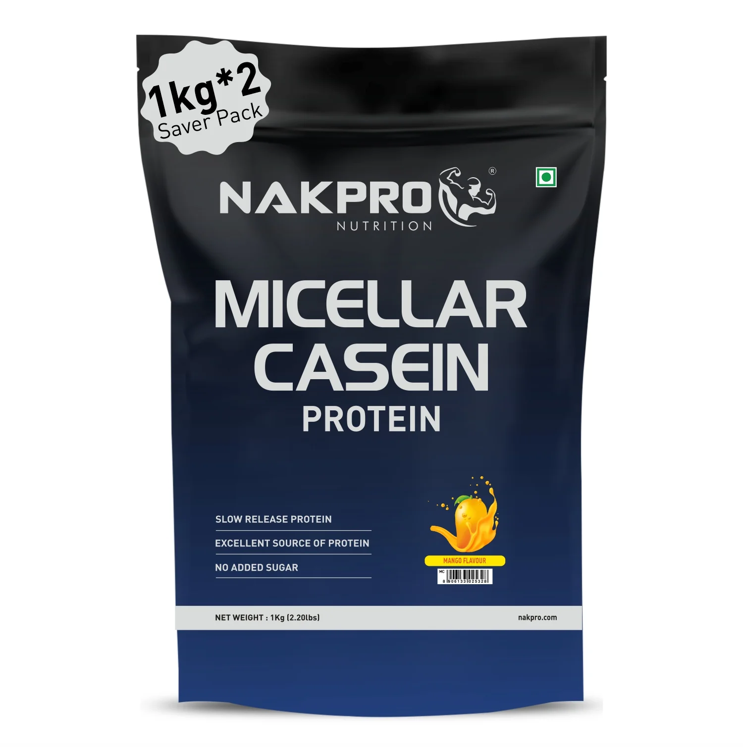 Nakpro Micellar Casein Protein Powder | 80g Protein | Slow Release Protein - Image 5