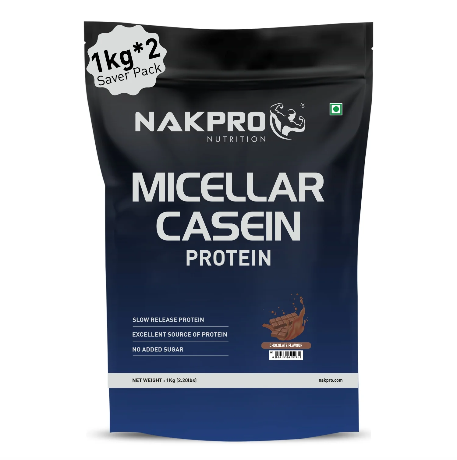 Nakpro Micellar Casein Protein Powder | 80g Protein | Slow Release Protein - Image 8
