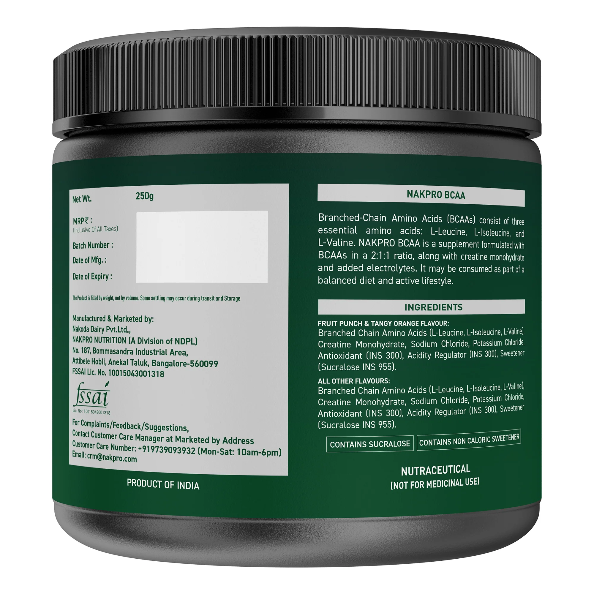 Nakpro BCAA Powder | Amino Acid | Supports workout performance - Image 104
