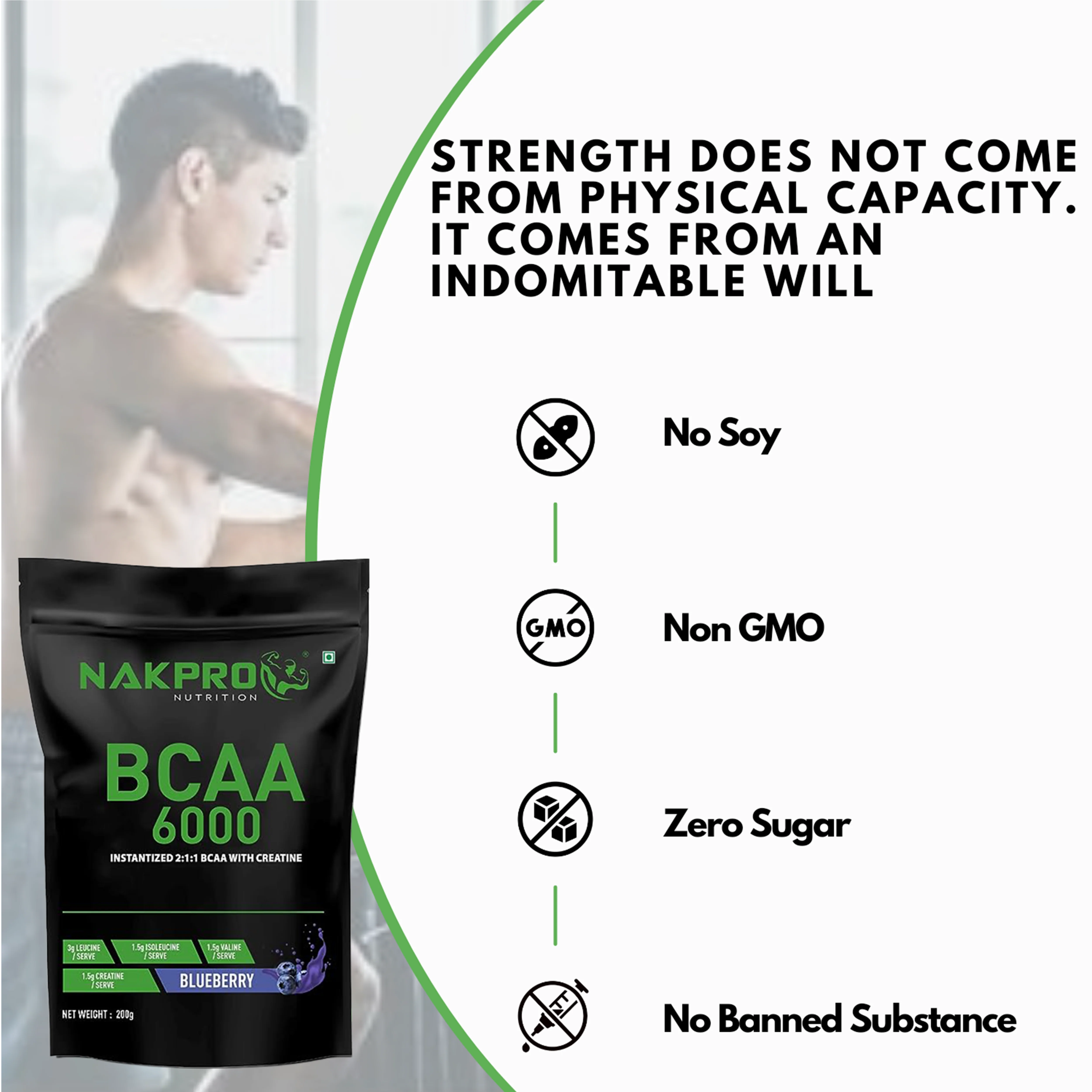 Nakpro BCAA Powder | Amino Acid | Supports workout performance - Image 18