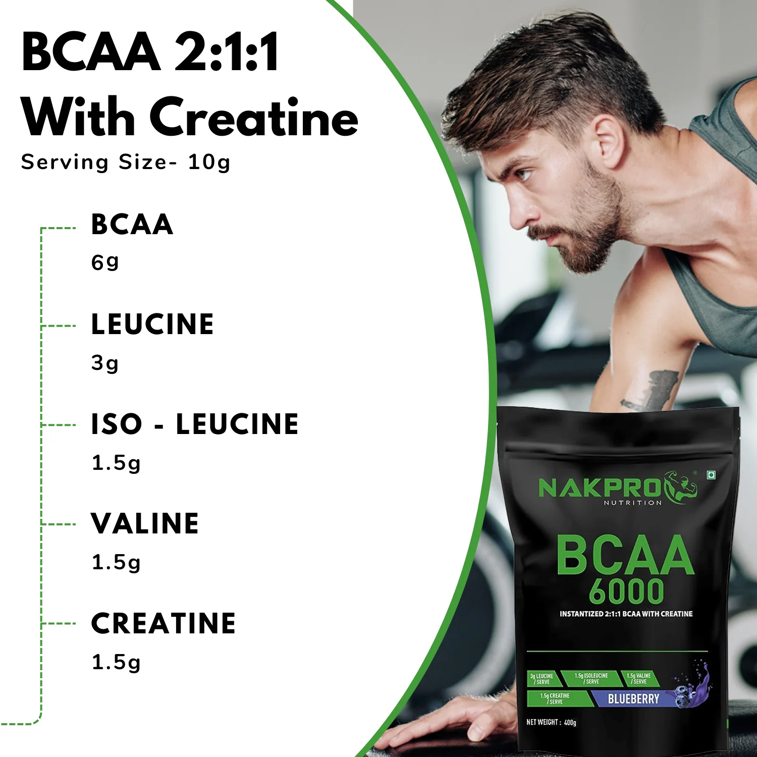 Nakpro BCAA Powder | Amino Acid | Supports workout performance - Image 22