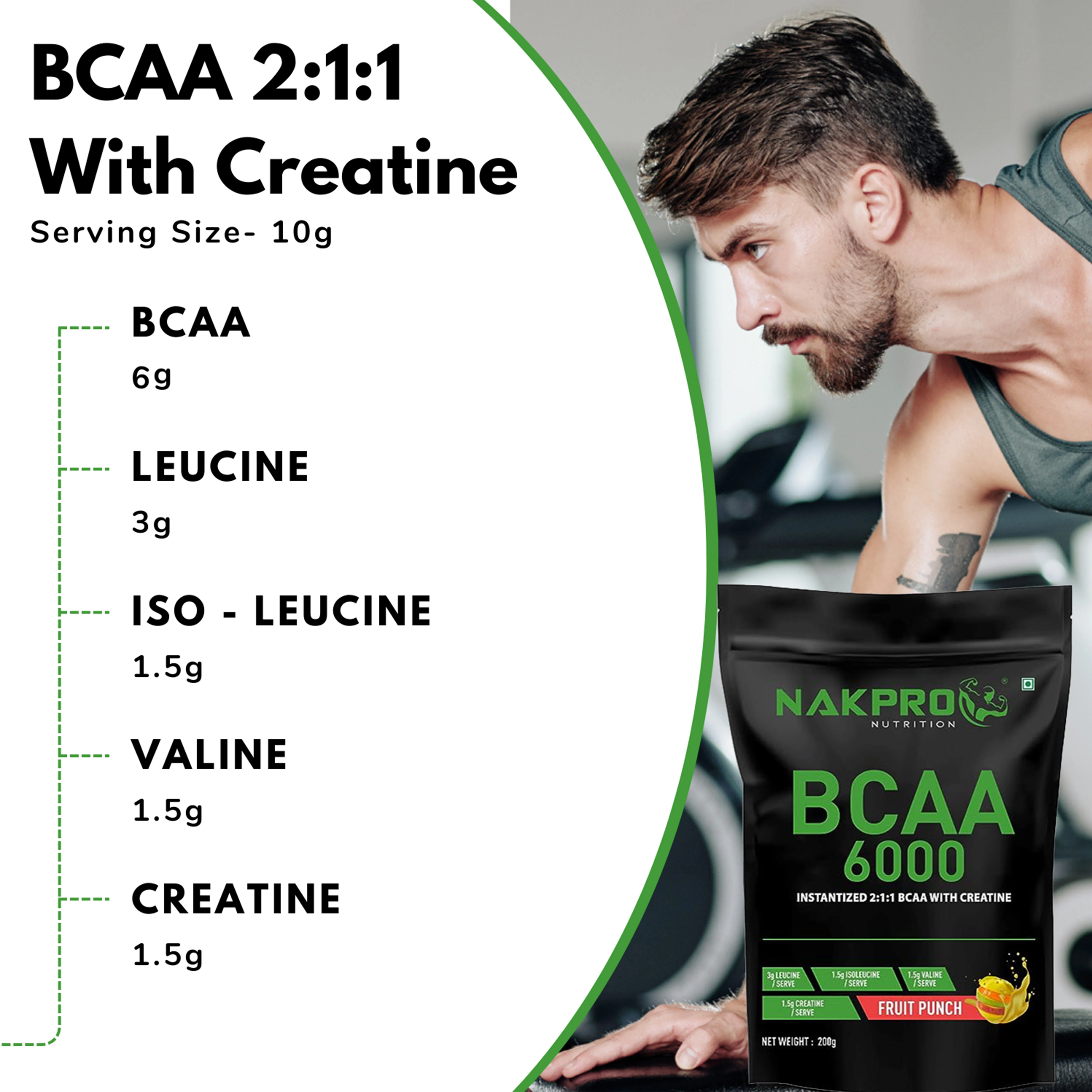 Nakpro BCAA Powder | Amino Acid | Supports workout performance - Image 27