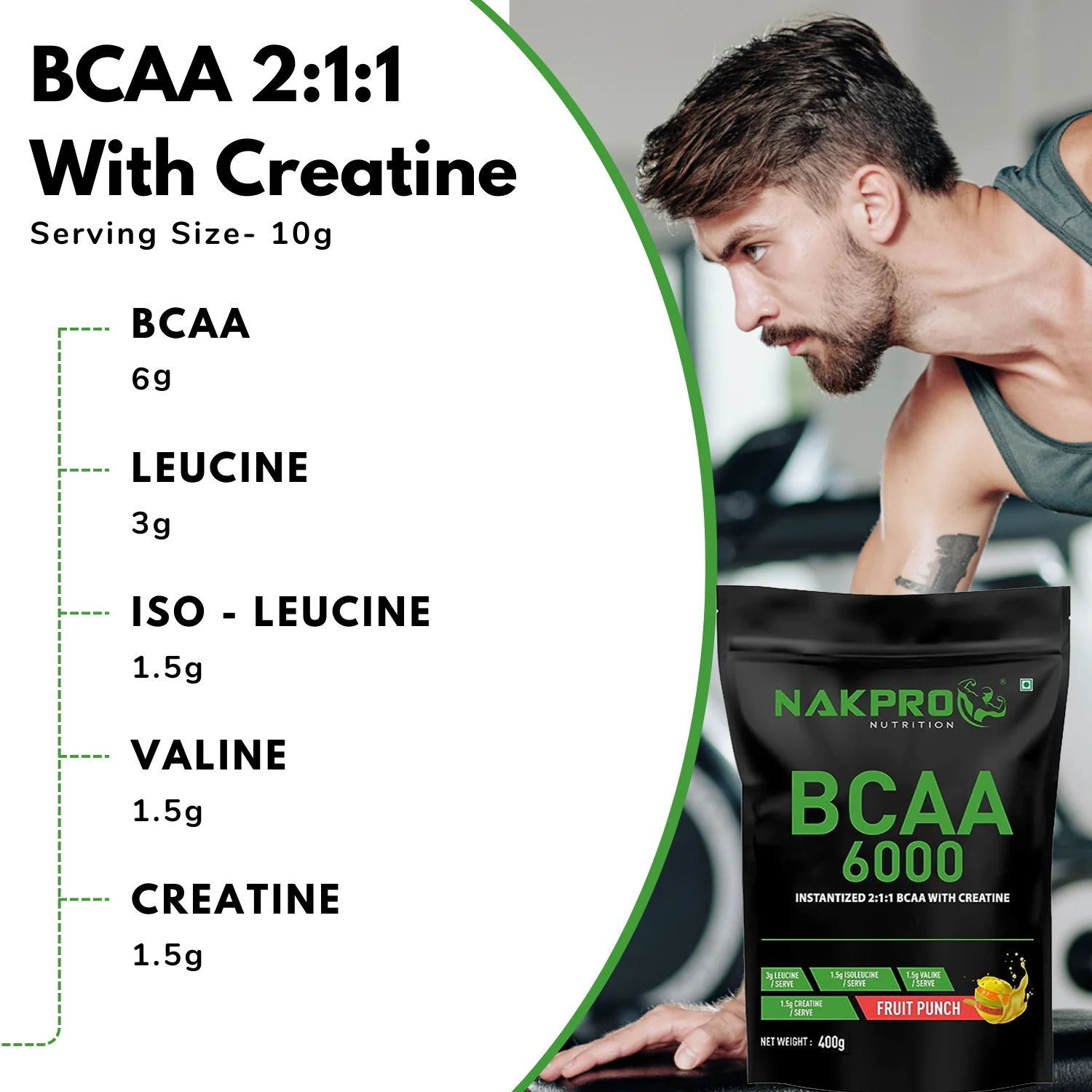 Nakpro BCAA Powder | Amino Acid | Supports workout performance - Image 33