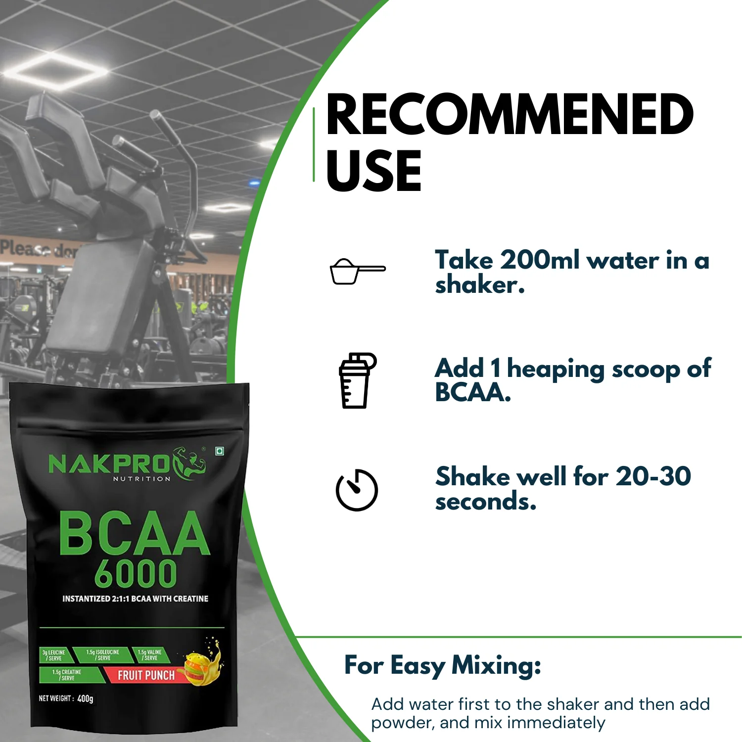 Nakpro BCAA Powder | Amino Acid | Supports workout performance - Image 34