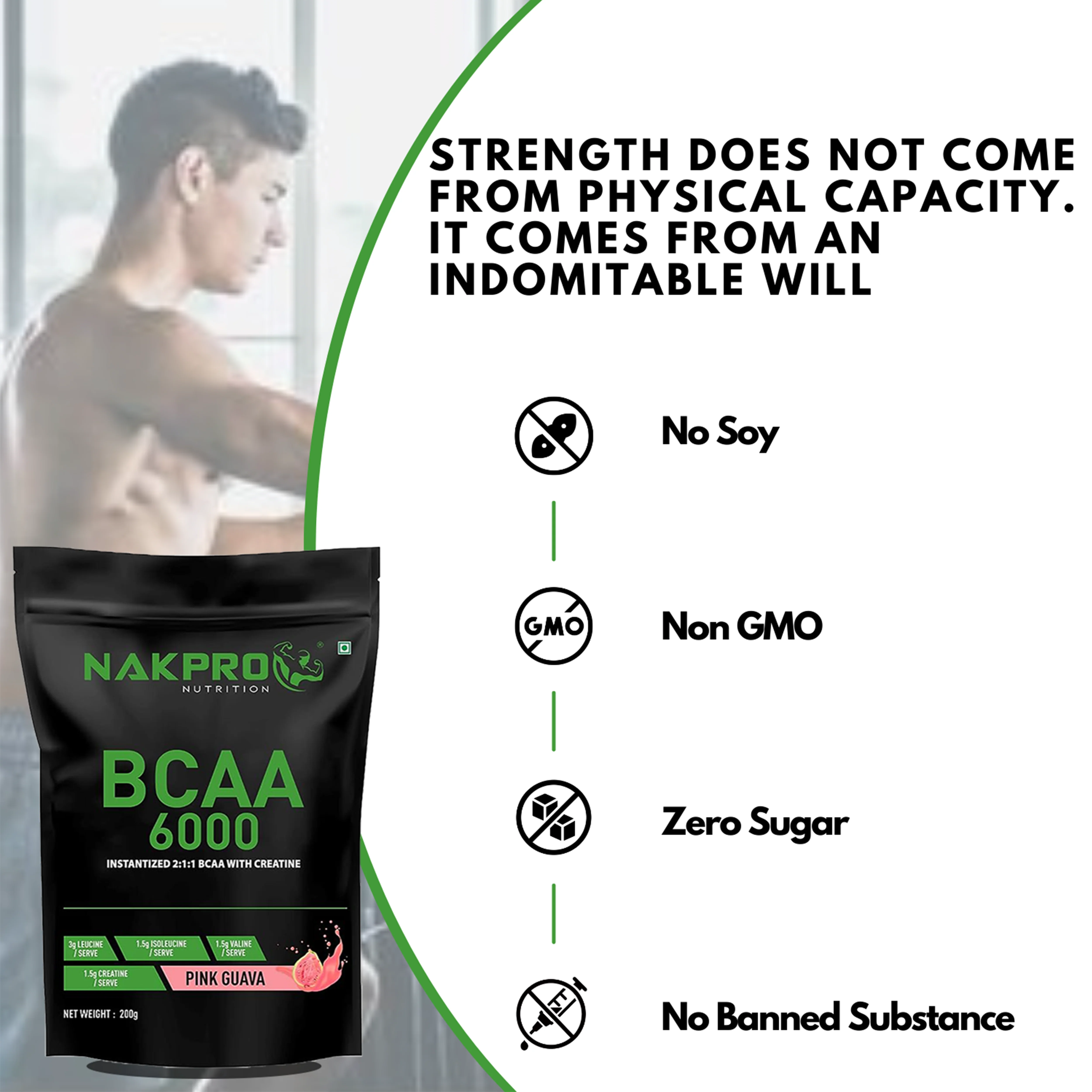 Nakpro BCAA Powder | Amino Acid | Supports workout performance - Image 35