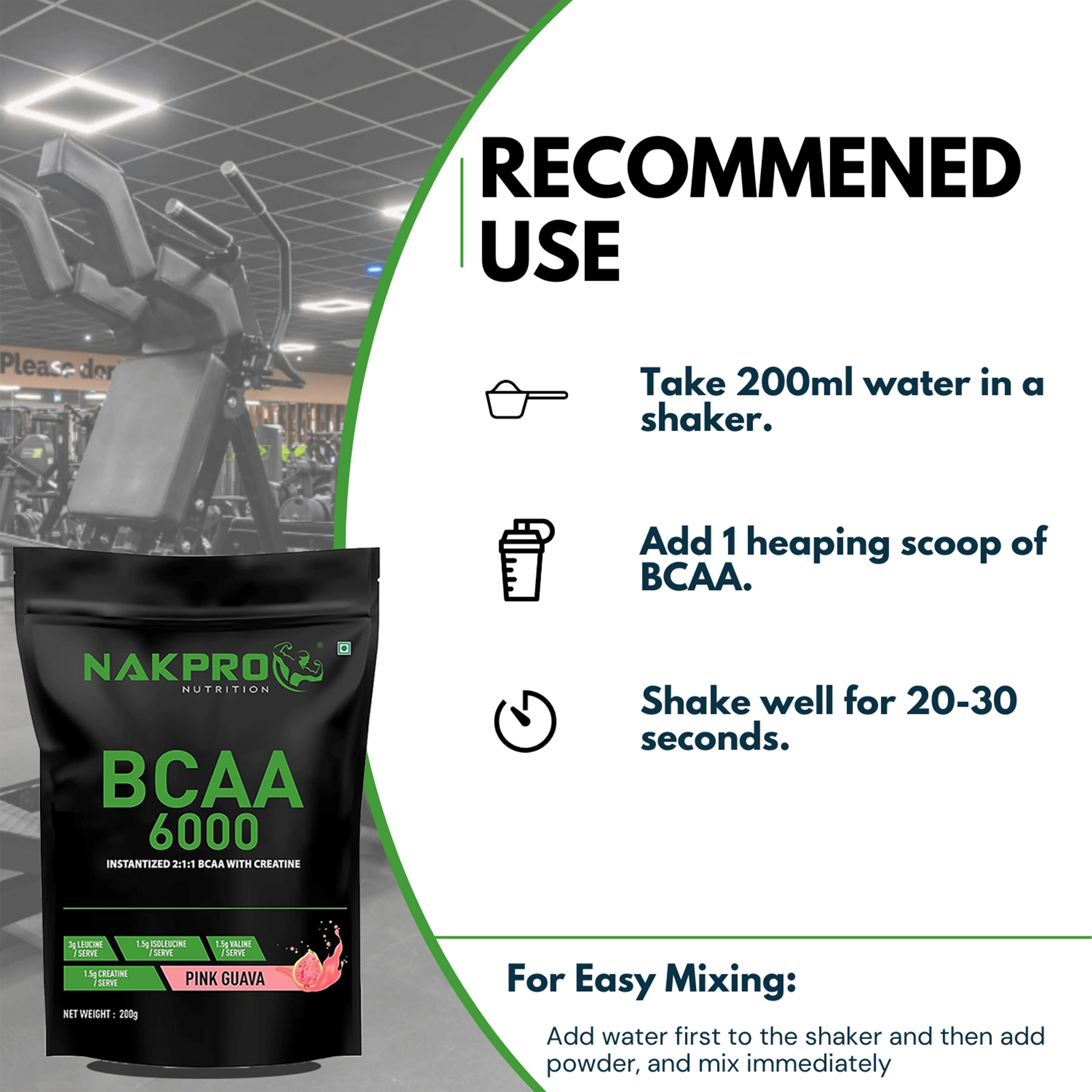 Nakpro BCAA Powder | Amino Acid | Supports workout performance - Image 36