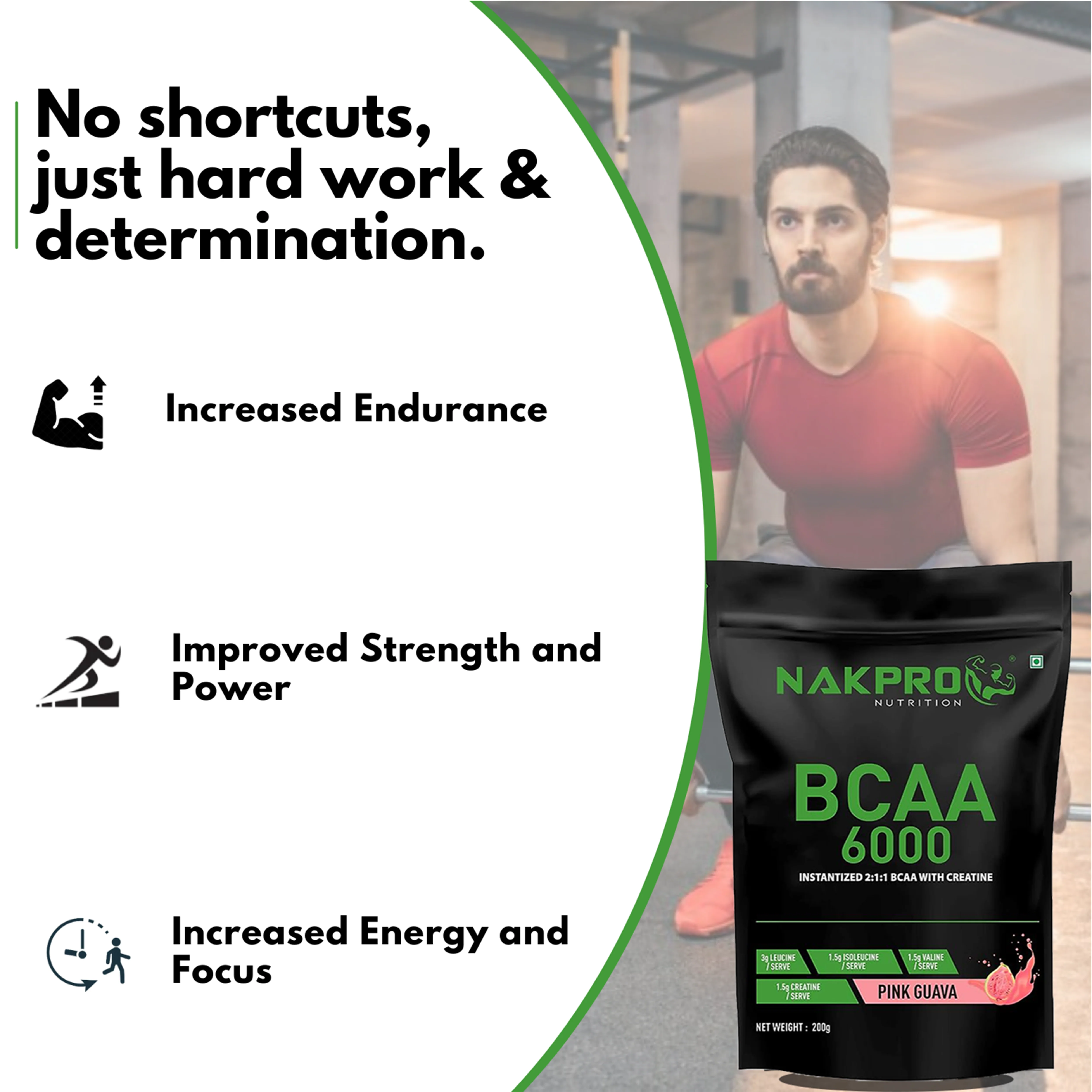 Nakpro BCAA Powder | Amino Acid | Supports workout performance - Image 39