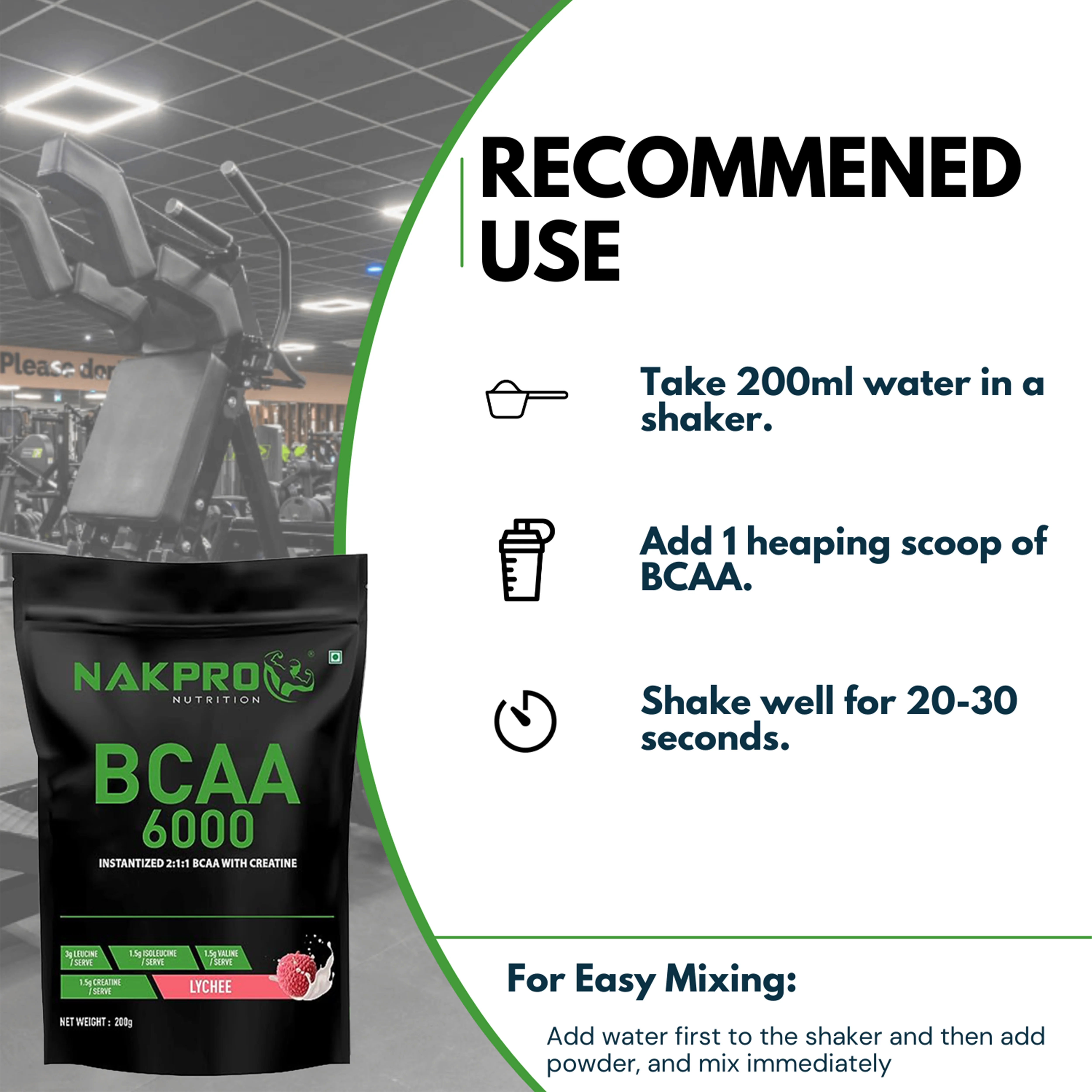 Nakpro BCAA Powder | Amino Acid | Supports workout performance - Image 49