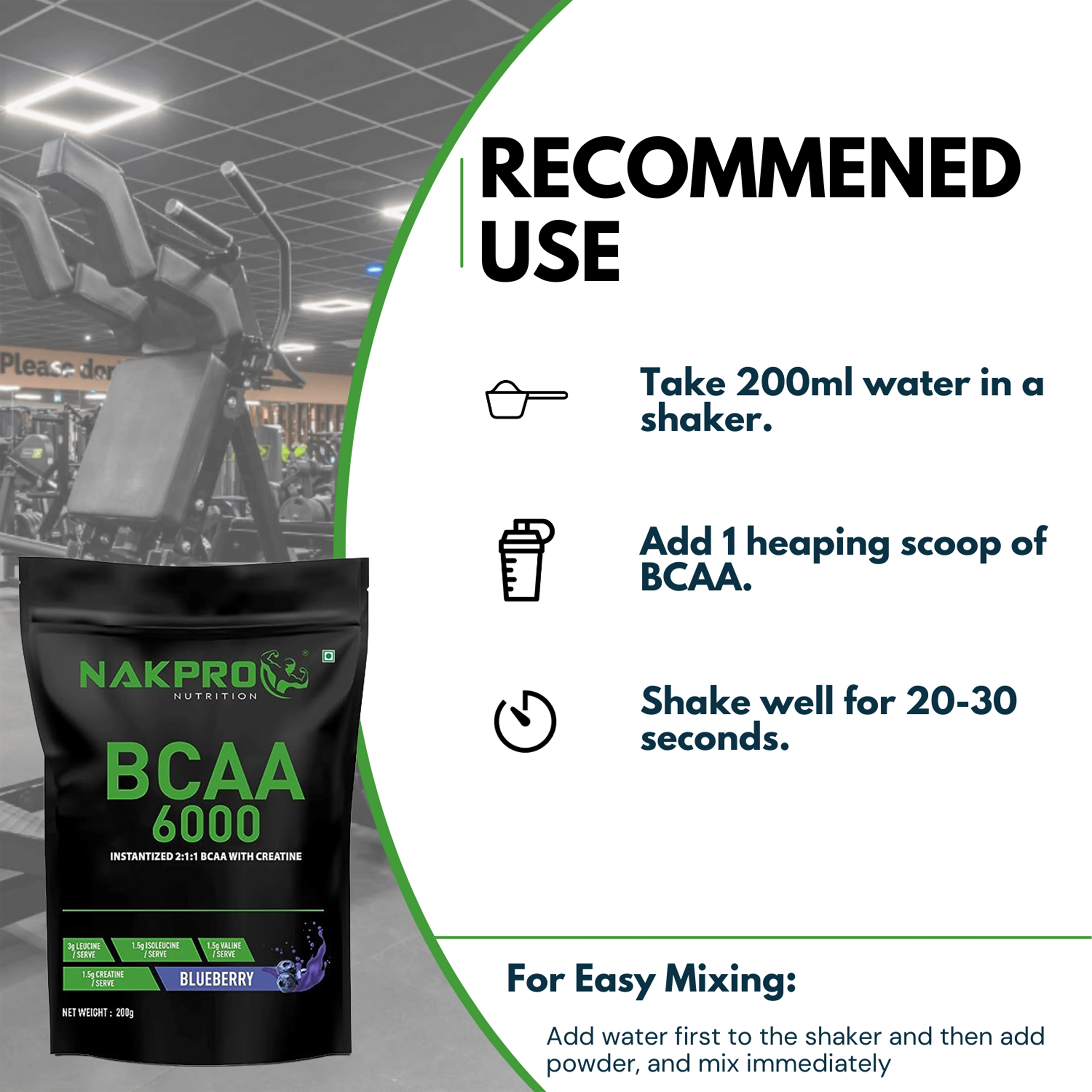 Nakpro BCAA Powder | Amino Acid | Supports workout performance - Image 5