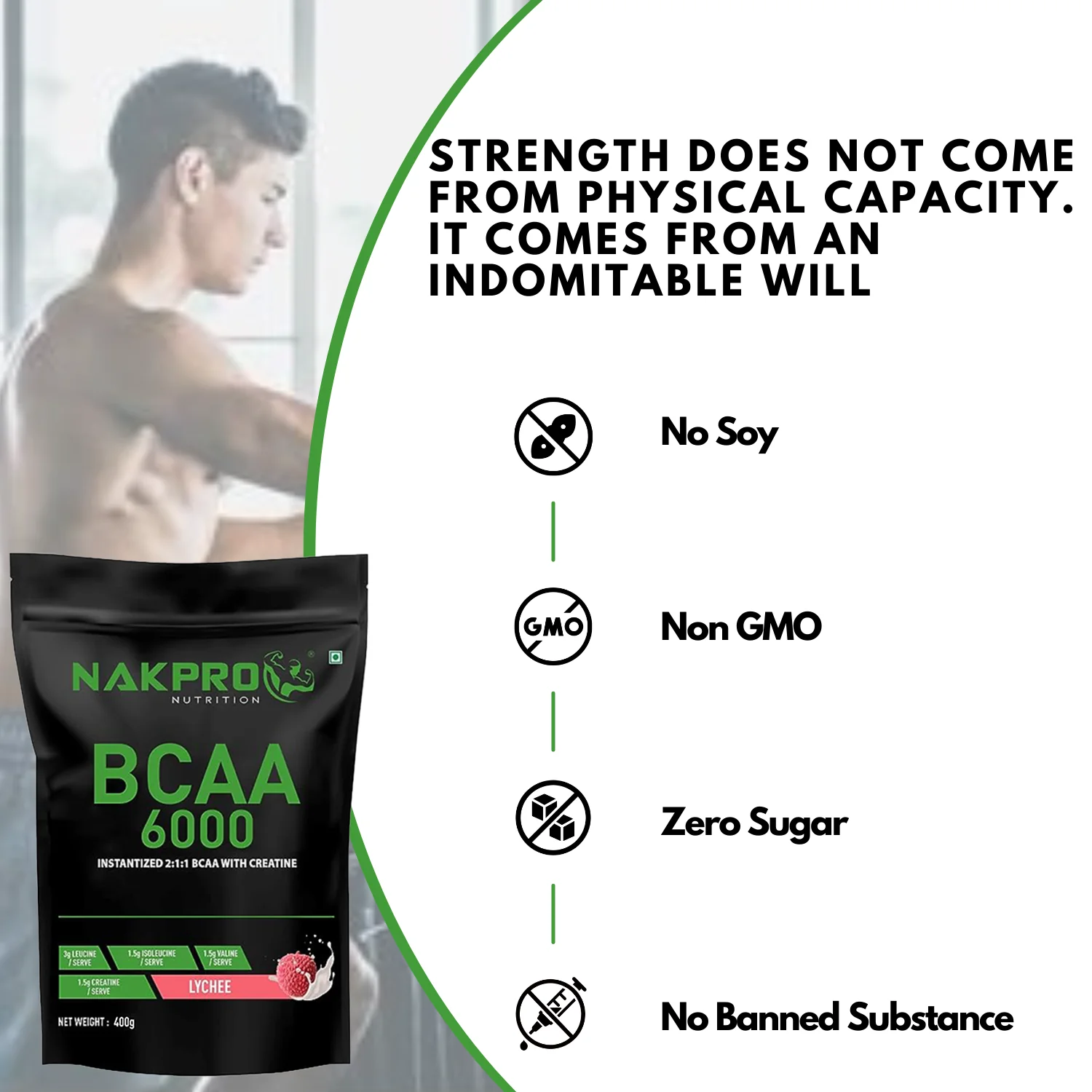 Nakpro BCAA Powder | Amino Acid | Supports workout performance - Image 50