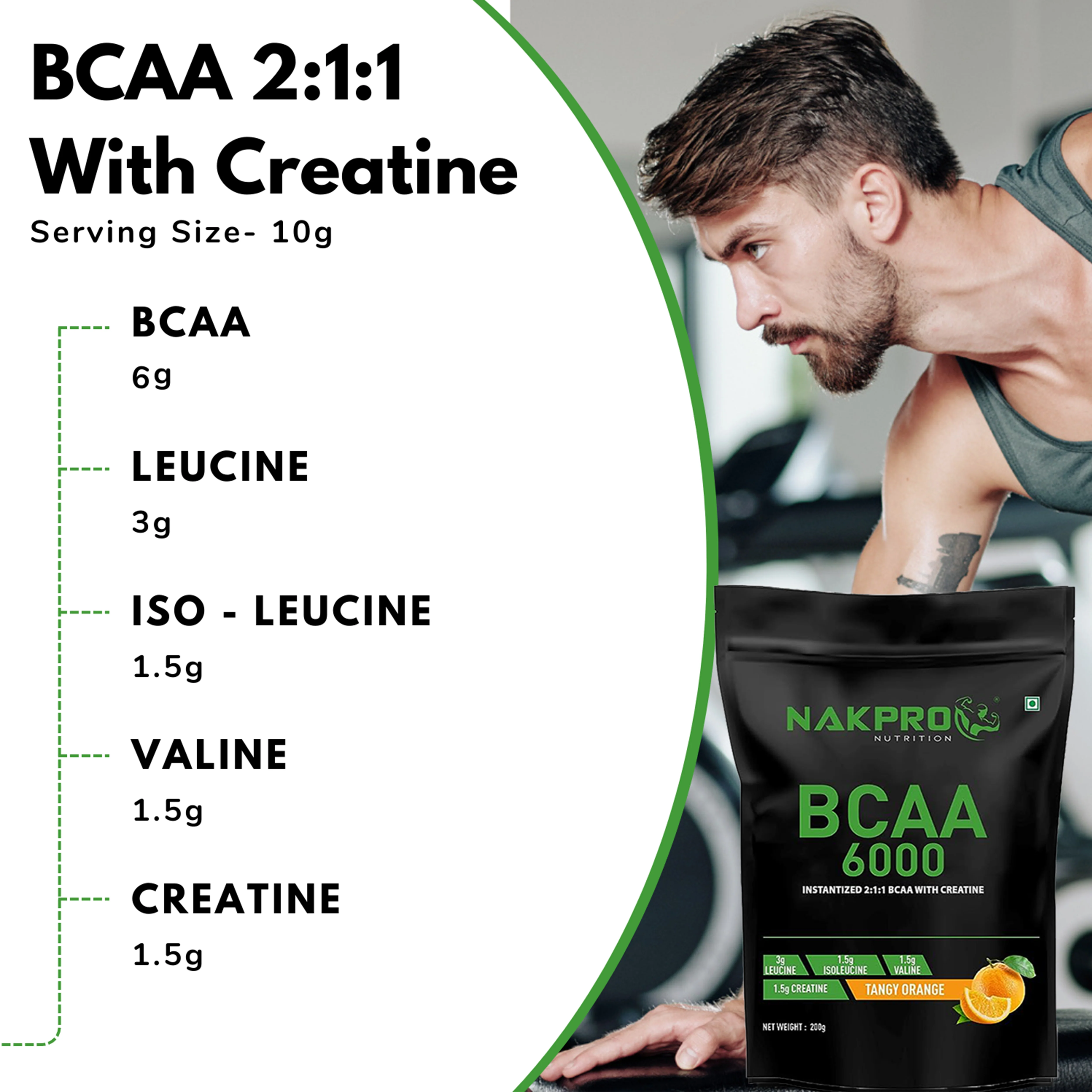 Nakpro BCAA Powder | Amino Acid | Supports workout performance - Image 58