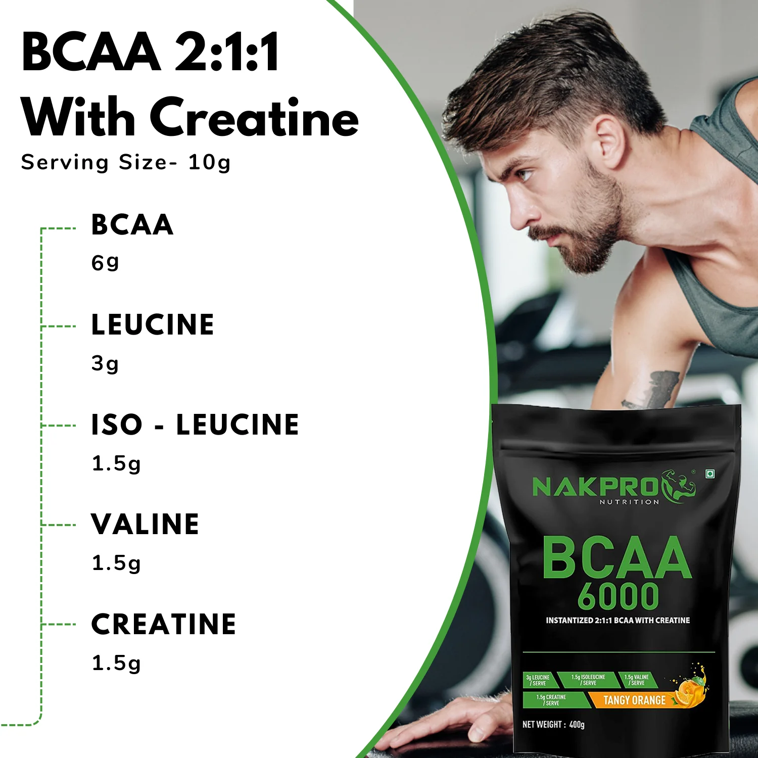 Nakpro BCAA Powder | Amino Acid | Supports workout performance - Image 63