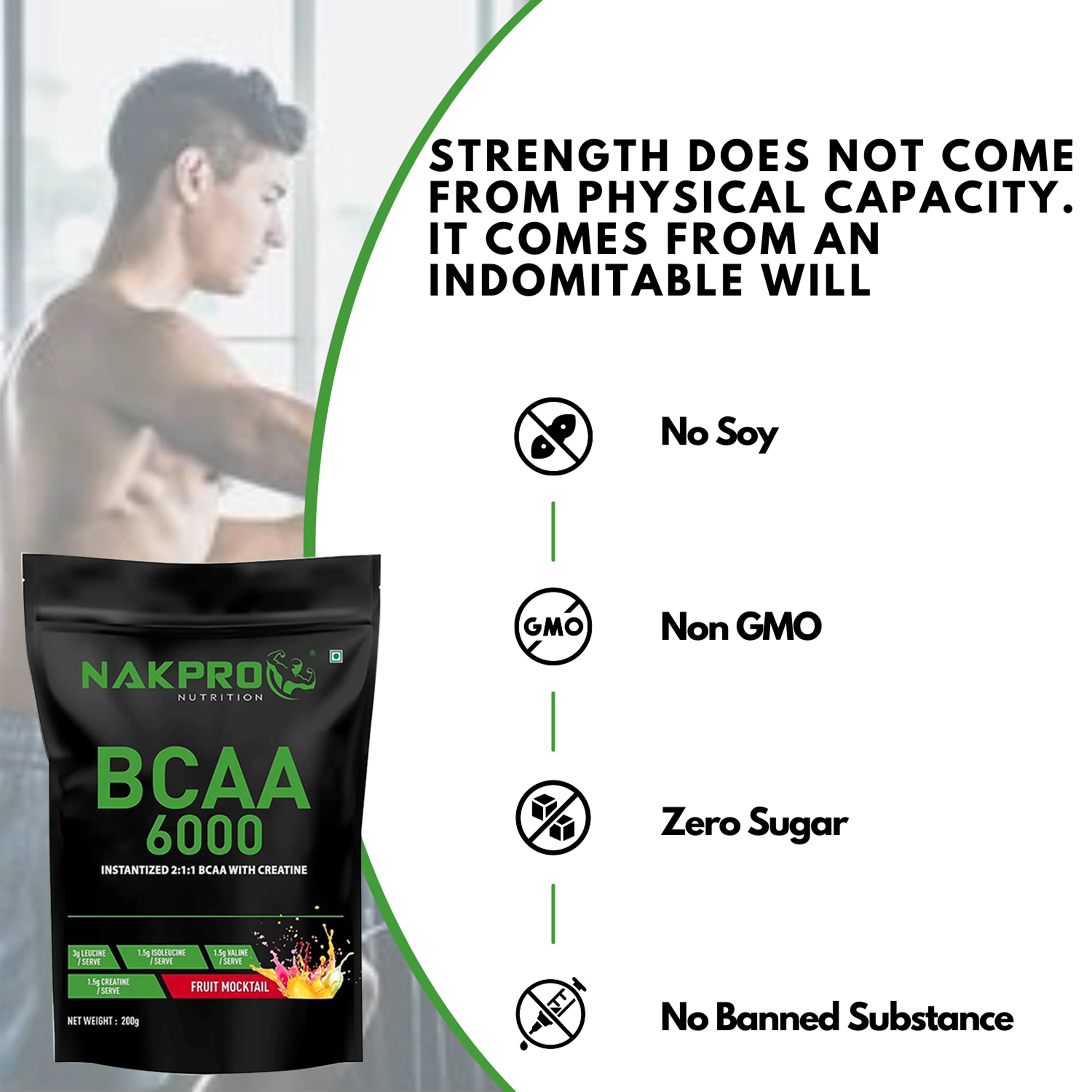 Nakpro BCAA Powder | Amino Acid | Supports workout performance - Image 66