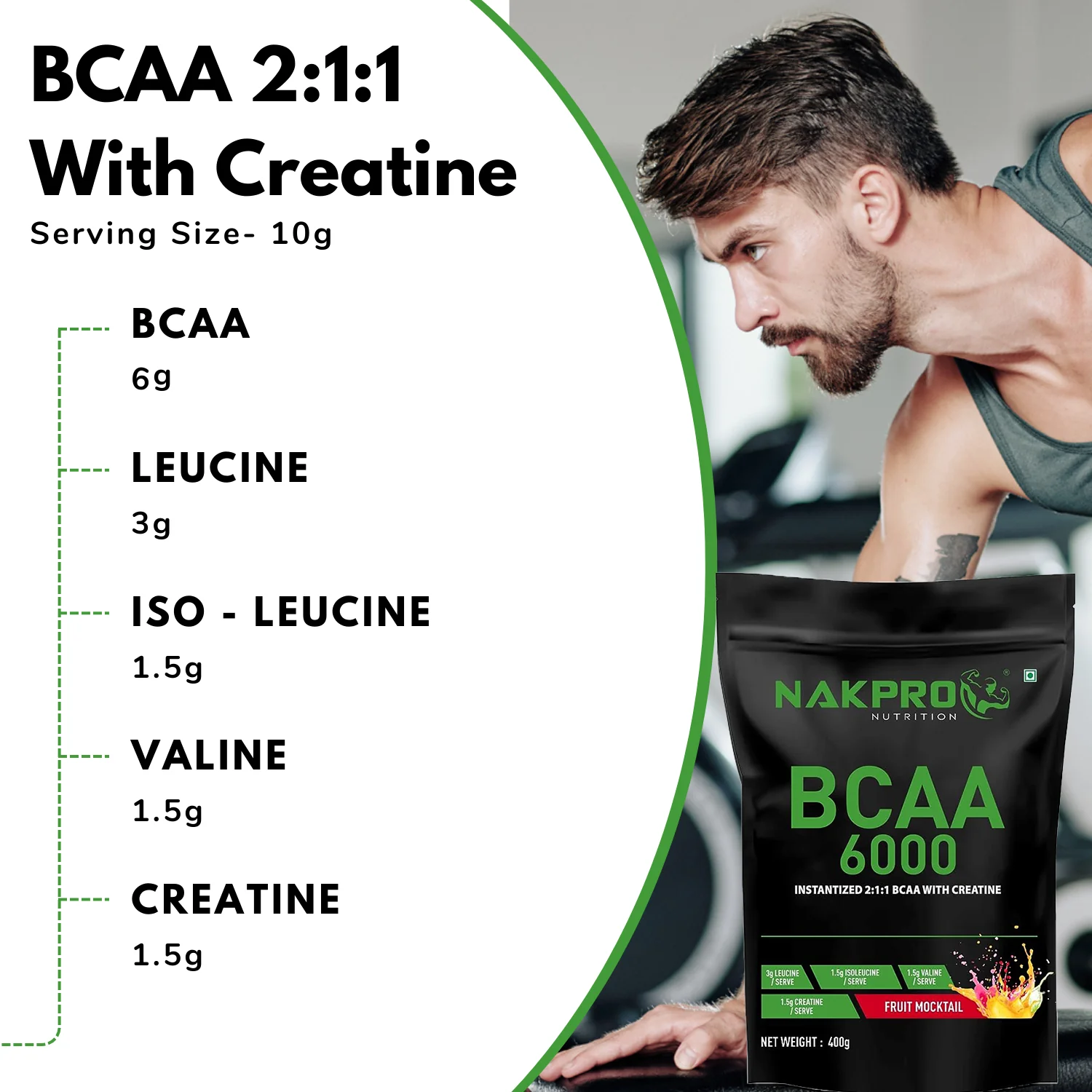 Nakpro BCAA Powder | Amino Acid | Supports workout performance - Image 71