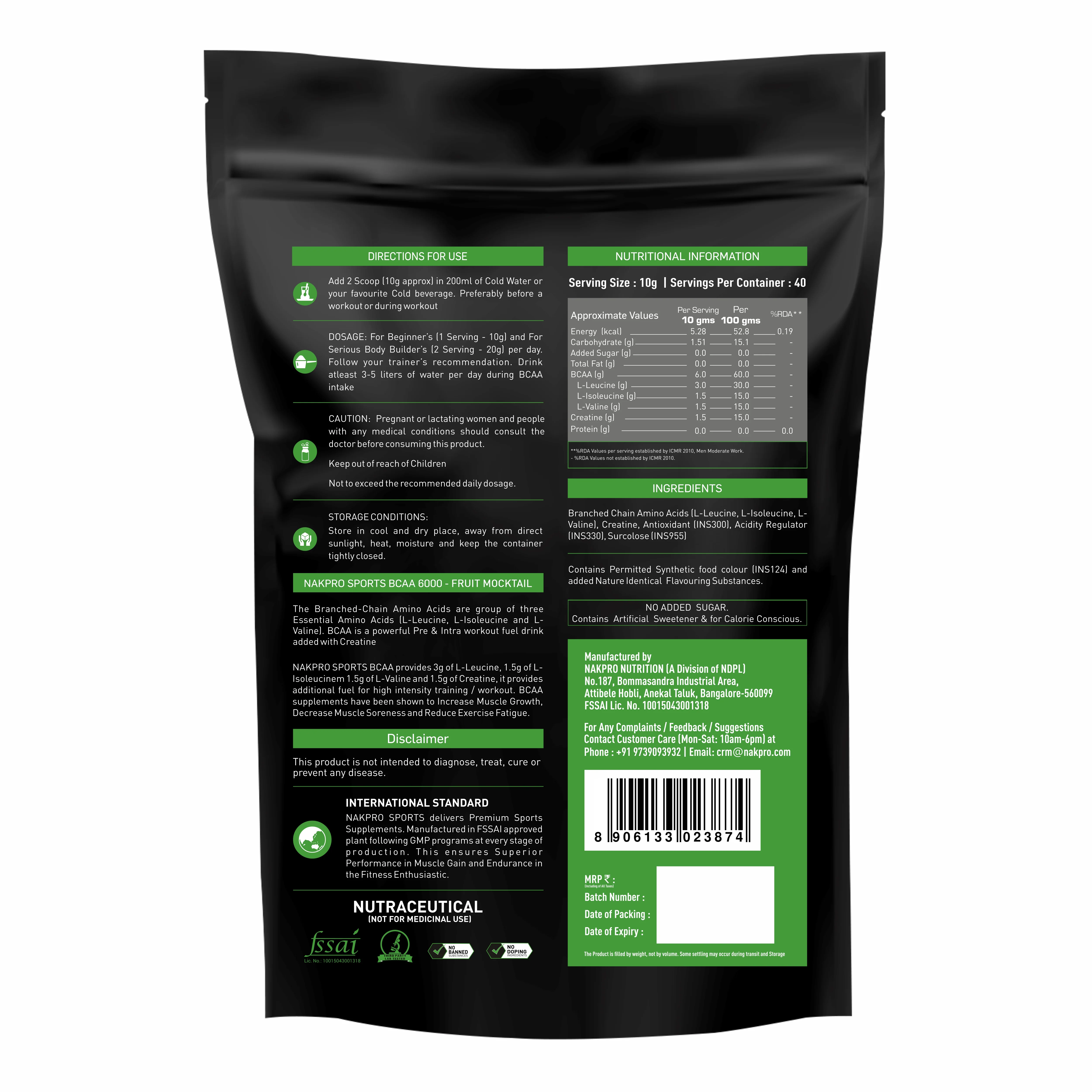 Nakpro BCAA Powder | Amino Acid | Supports workout performance - Image 97