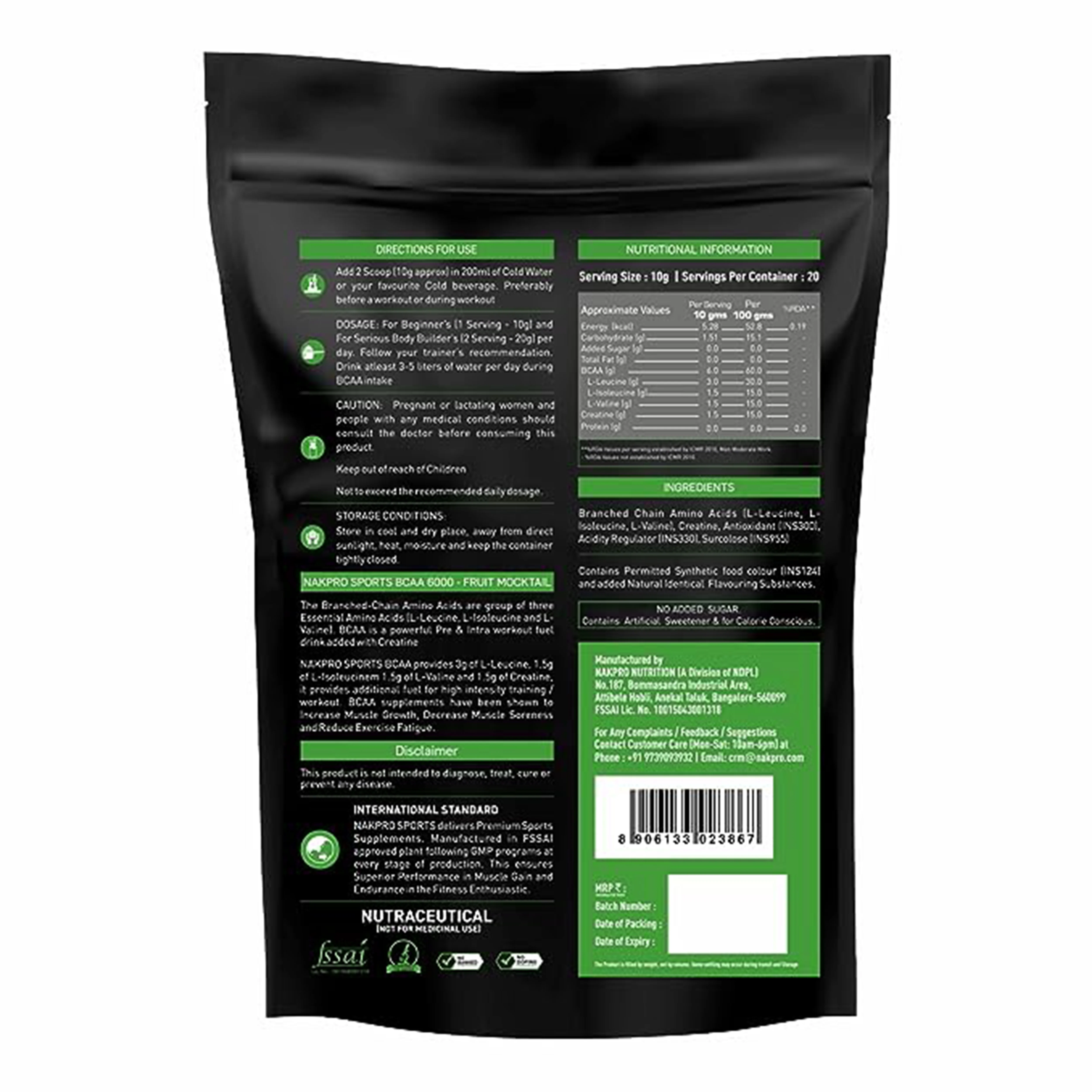 Nakpro BCAA Powder | Amino Acid | Supports workout performance - Image 98