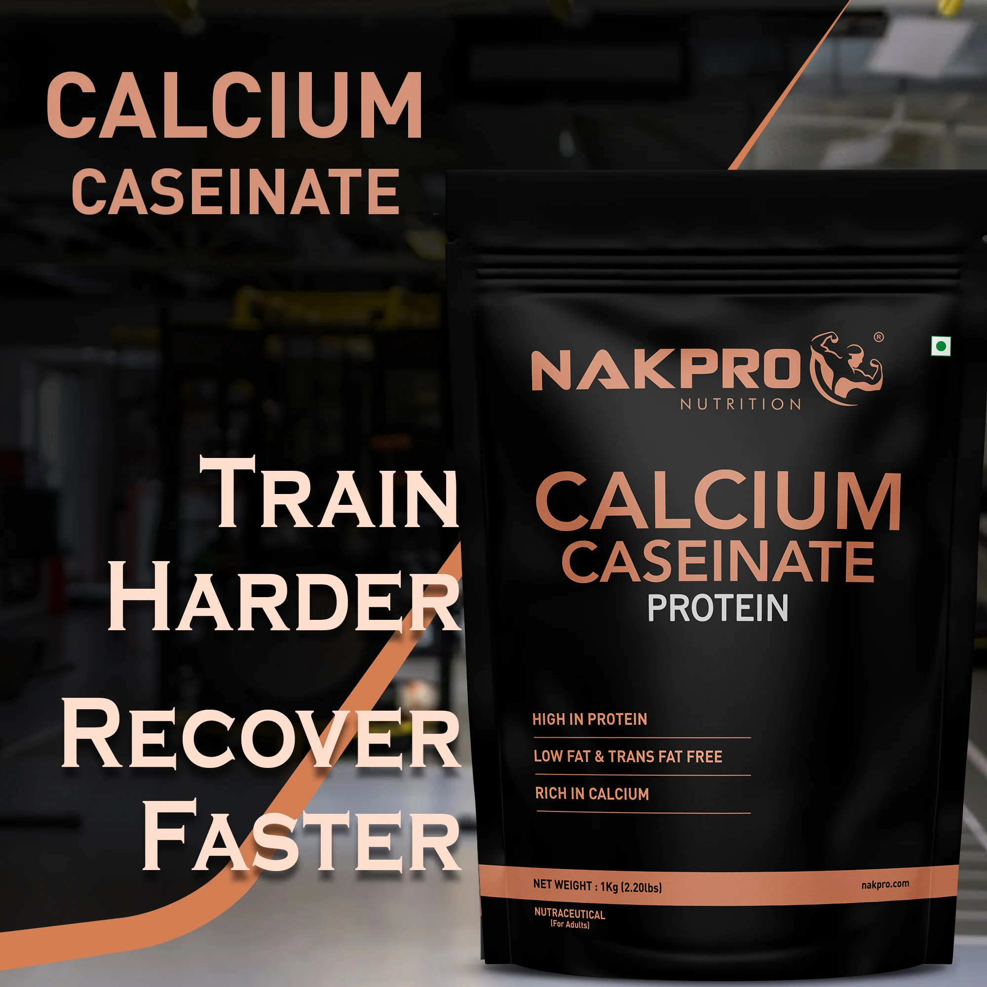 Nakpro Calcium Caseinate Protein Powder | 81g Protein | Slow Release Protein | High Calcium - Image 168