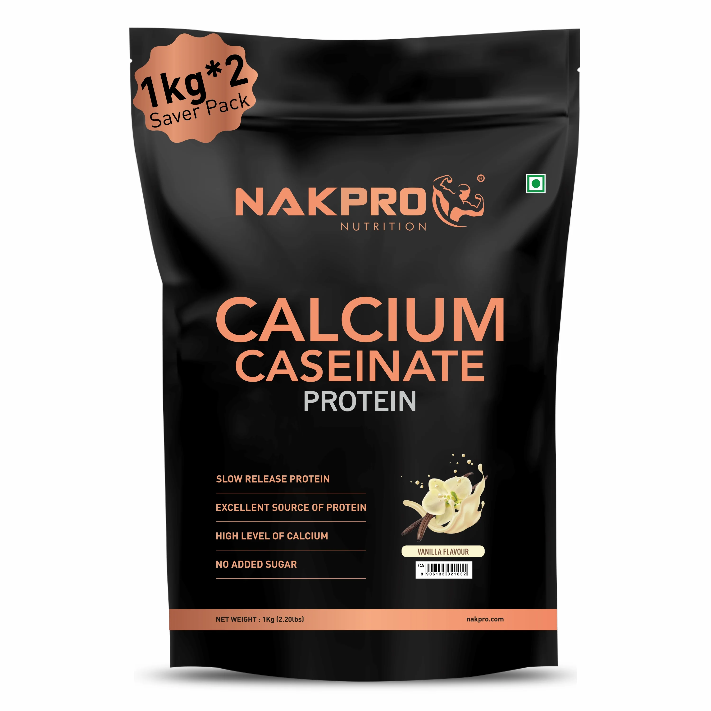 Nakpro Calcium Caseinate Protein Powder | 81g Protein | Slow Release Protein | High Calcium - Image 31