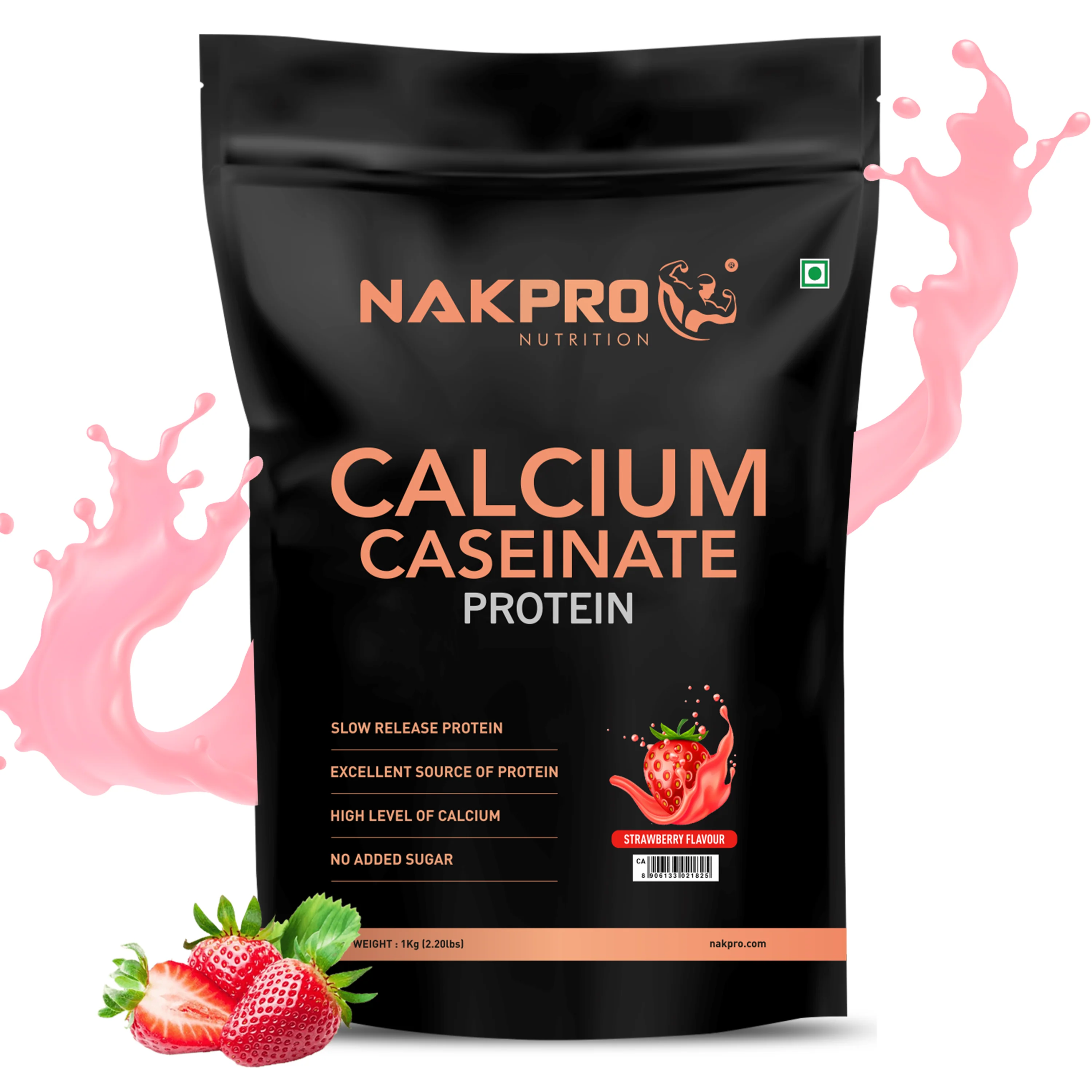 Nakpro Calcium Caseinate Protein Powder | 81g Protein | Slow Release Protein | High Calcium - Image 38