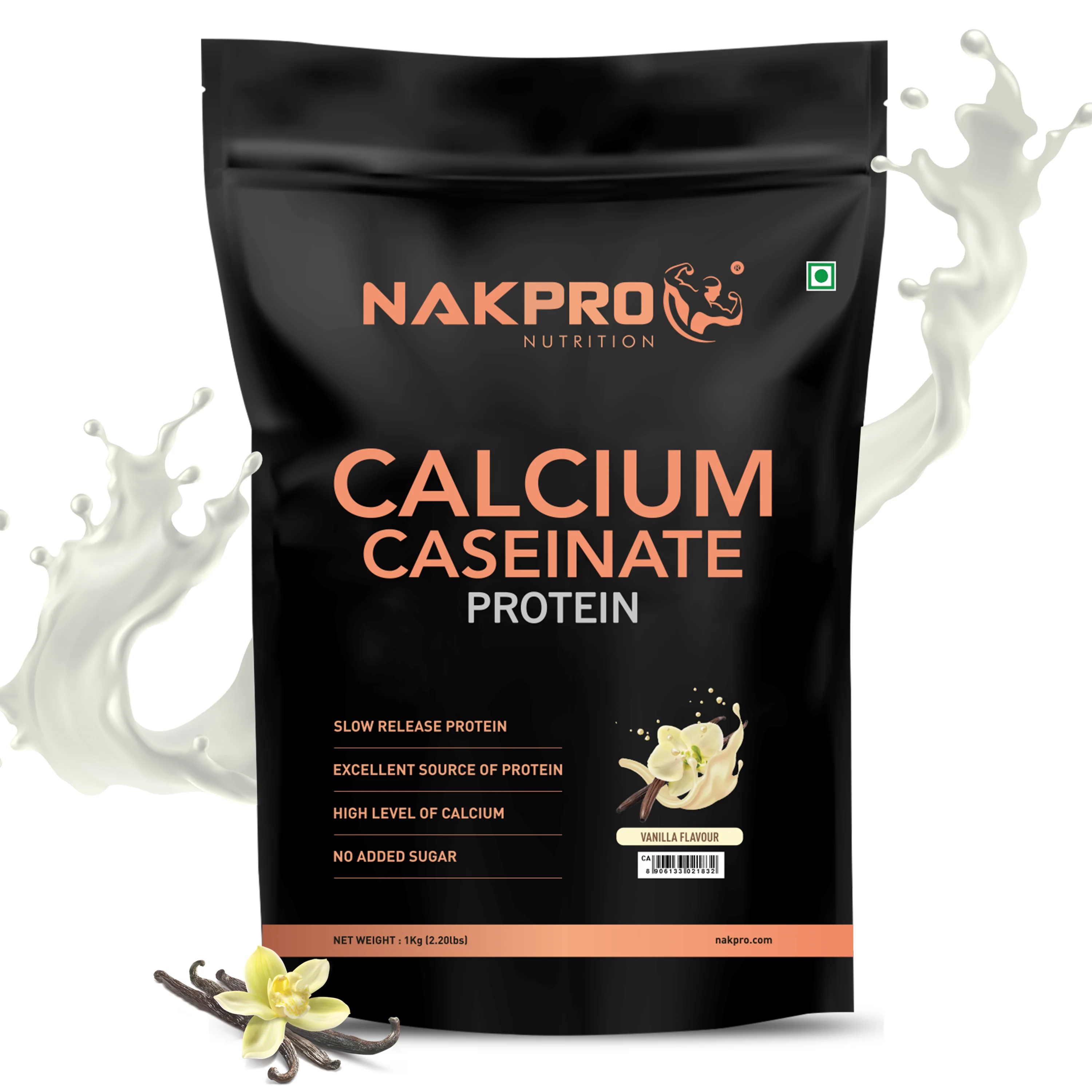 Nakpro Calcium Caseinate Protein Powder | 81g Protein | Slow Release Protein | High Calcium - Image 39
