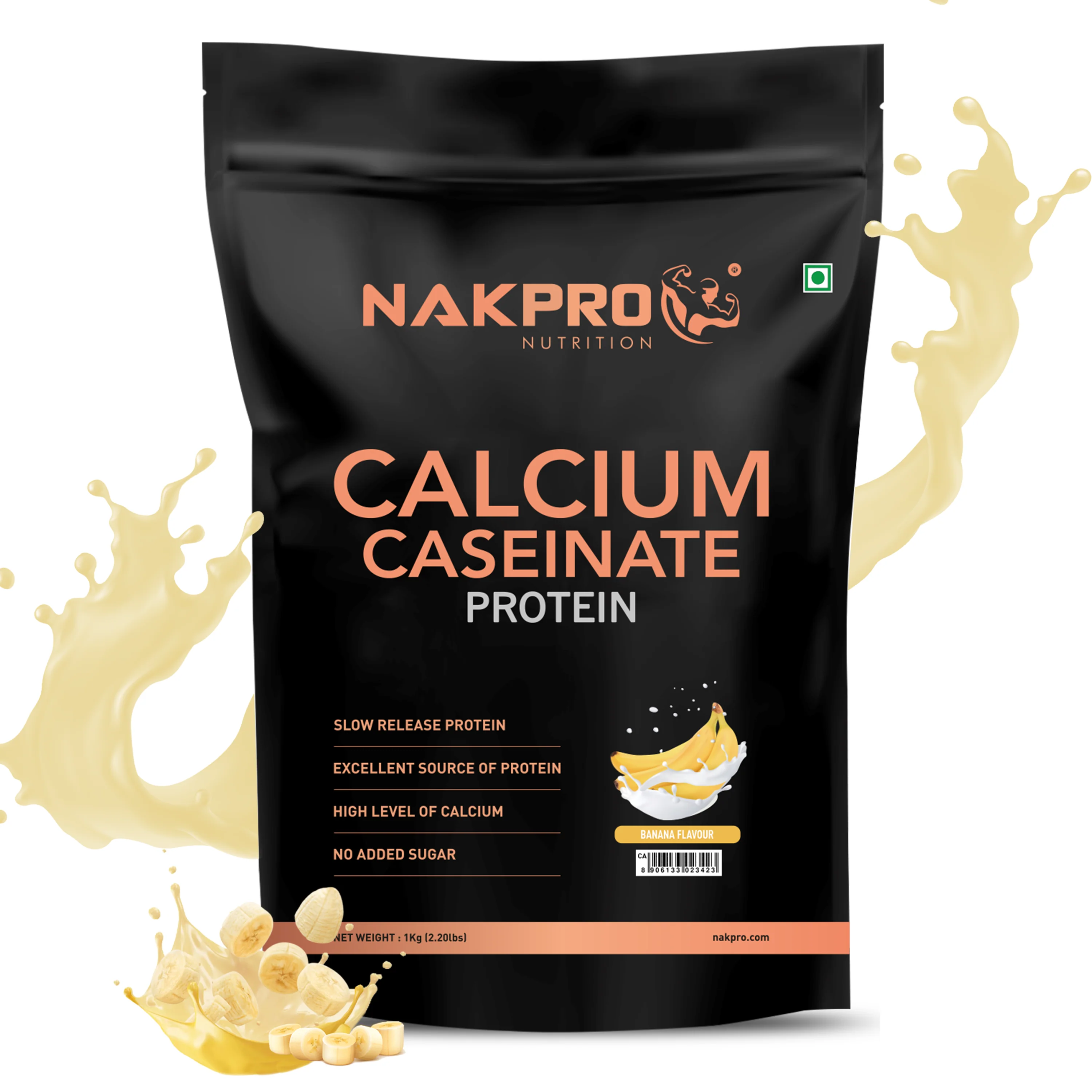 Nakpro Calcium Caseinate Protein Powder | 81g Protein | Slow Release Protein | High Calcium - Image 40
