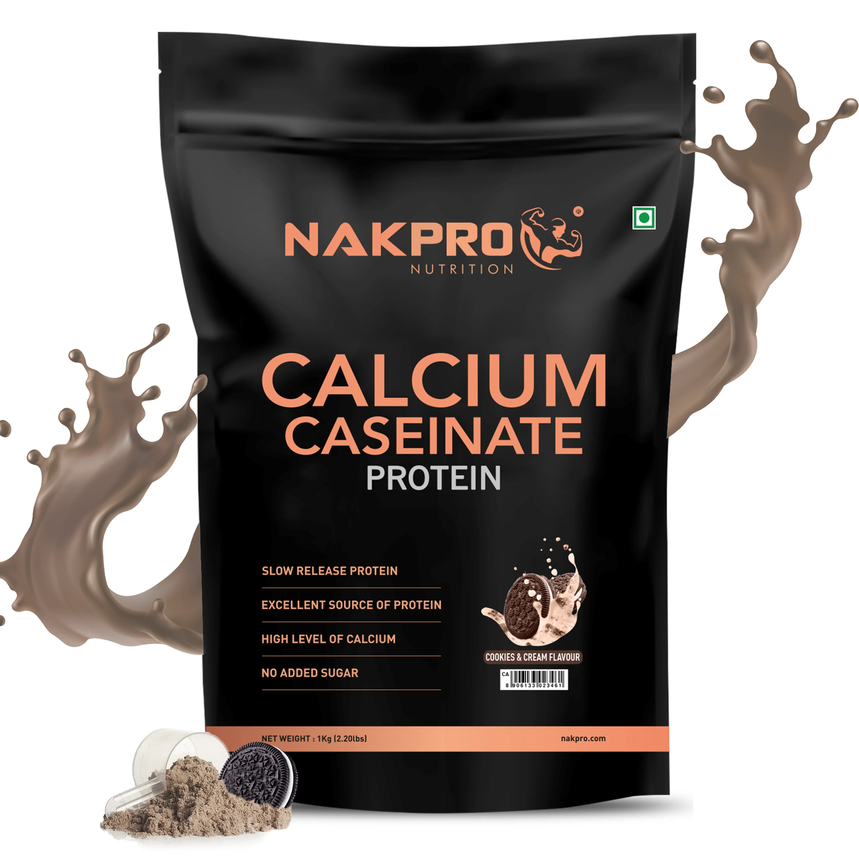 Nakpro Calcium Caseinate Protein Powder | 81g Protein | Slow Release Protein | High Calcium - Image 41