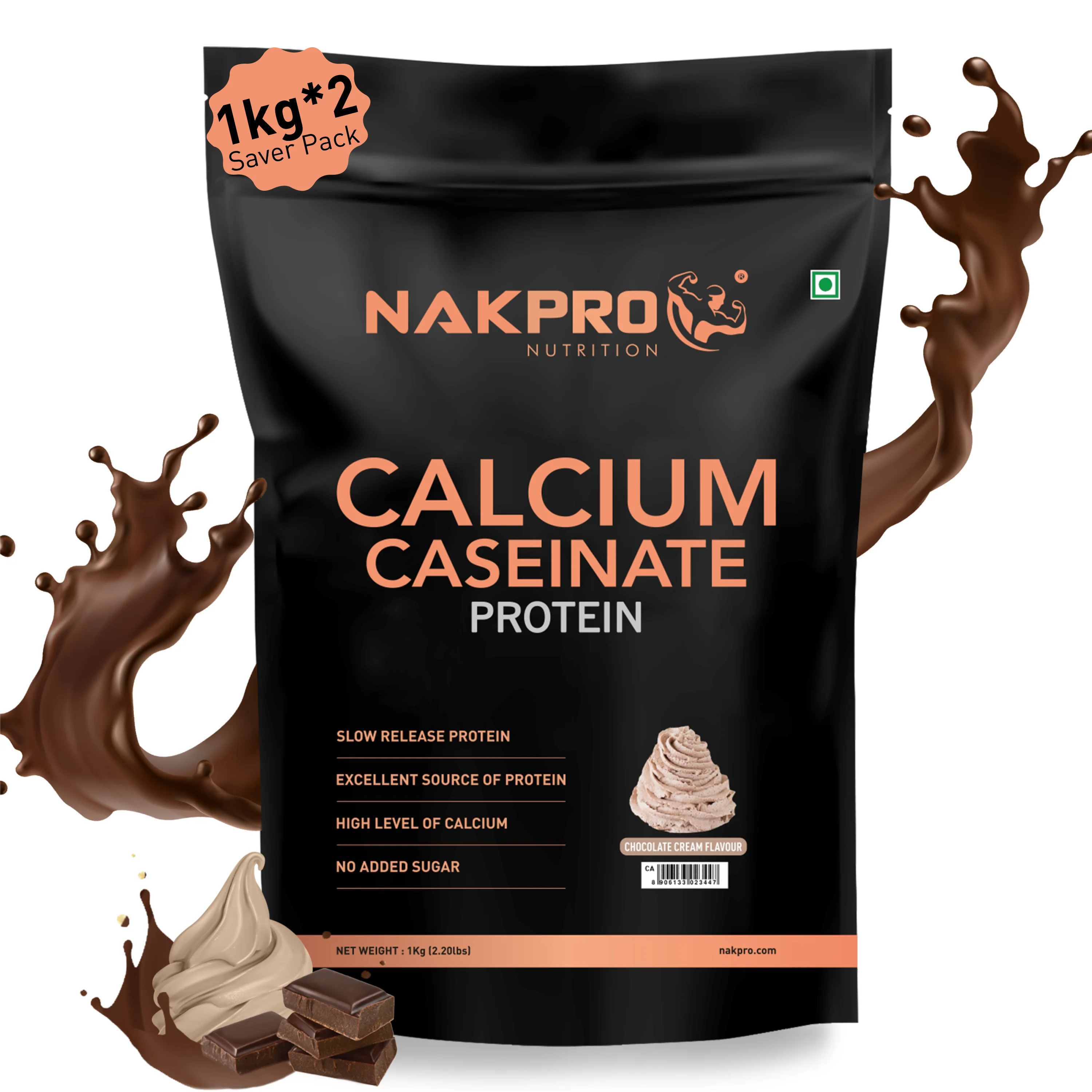 Nakpro Calcium Caseinate Protein Powder | 81g Protein | Slow Release Protein | High Calcium - Image 45