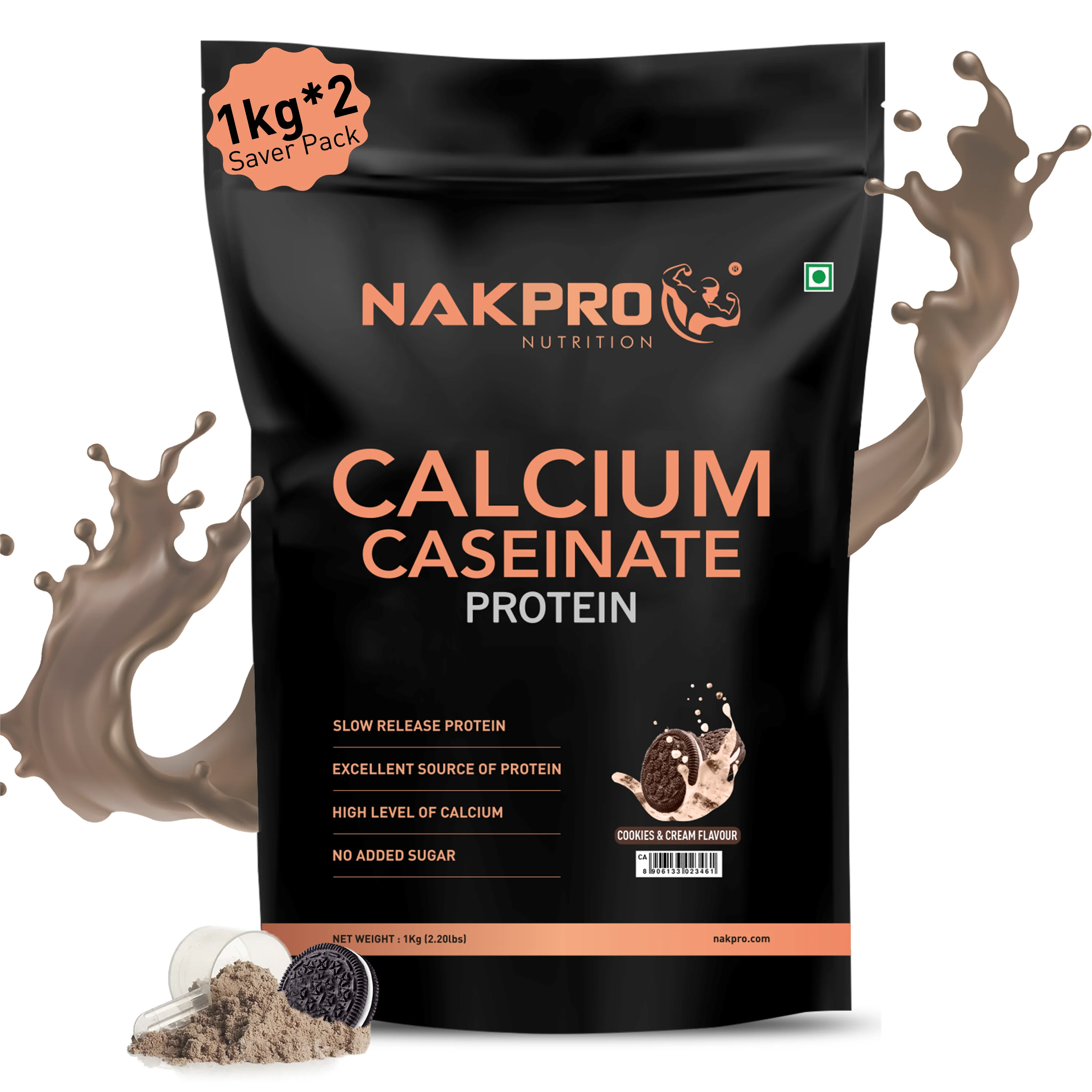 Nakpro Calcium Caseinate Protein Powder | 81g Protein | Slow Release Protein | High Calcium - Image 46