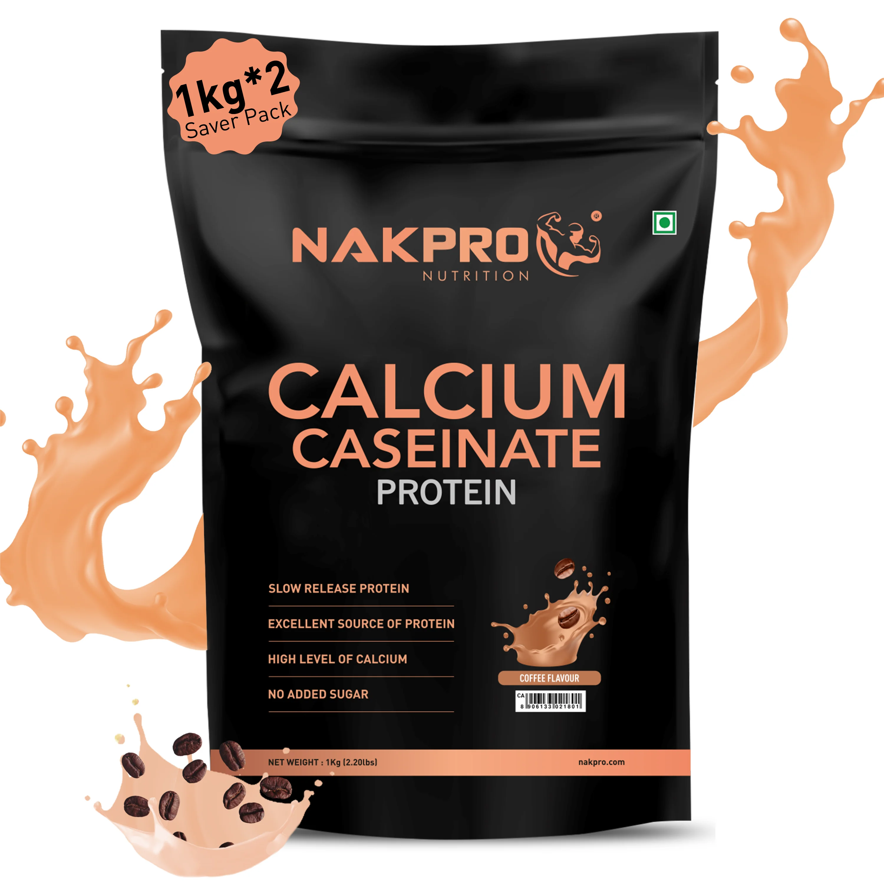 Nakpro Calcium Caseinate Protein Powder | 81g Protein | Slow Release Protein | High Calcium - Image 51