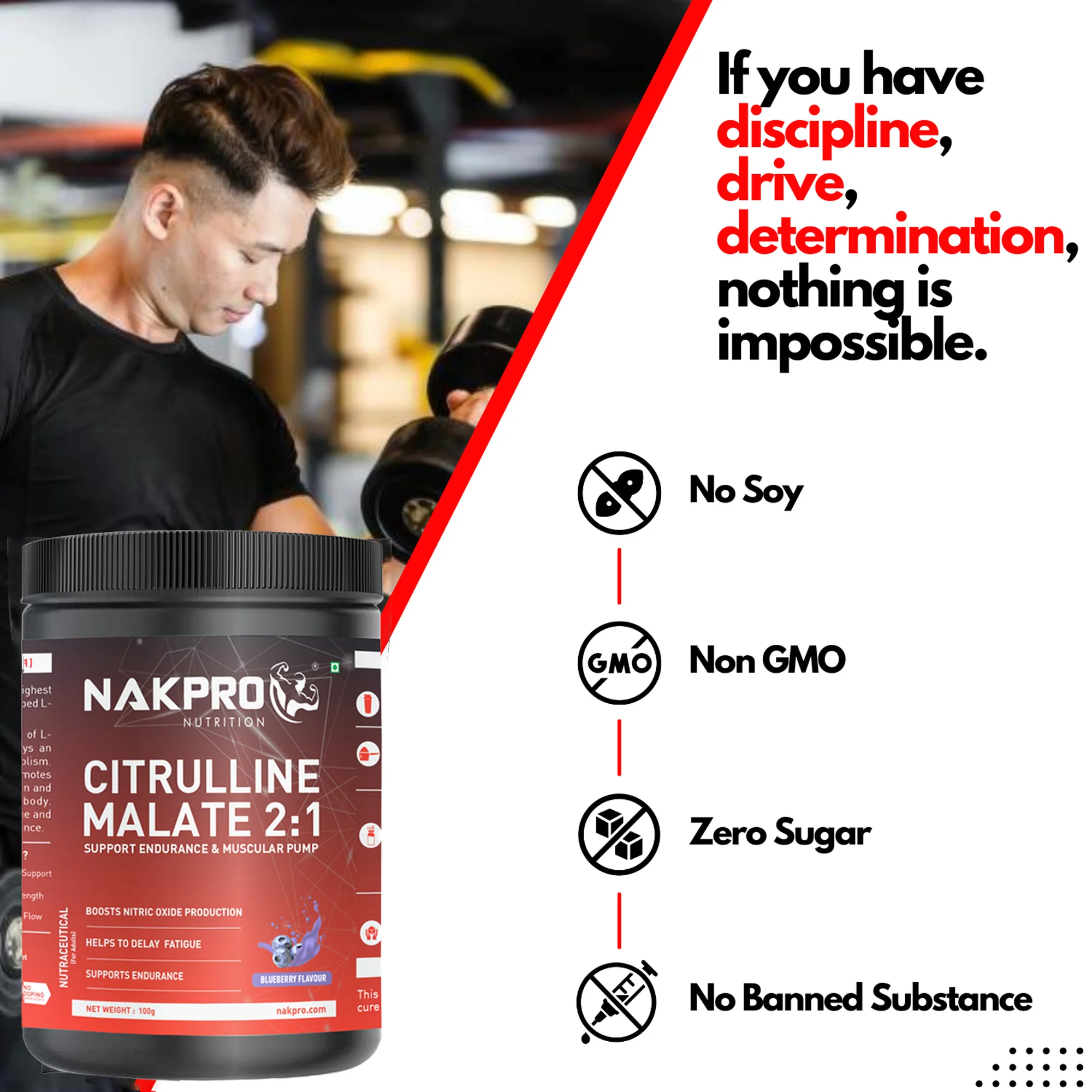 Nakpro Citrulline Malate | Amino Acid Supplement | Exercise Performance Support - Image 12