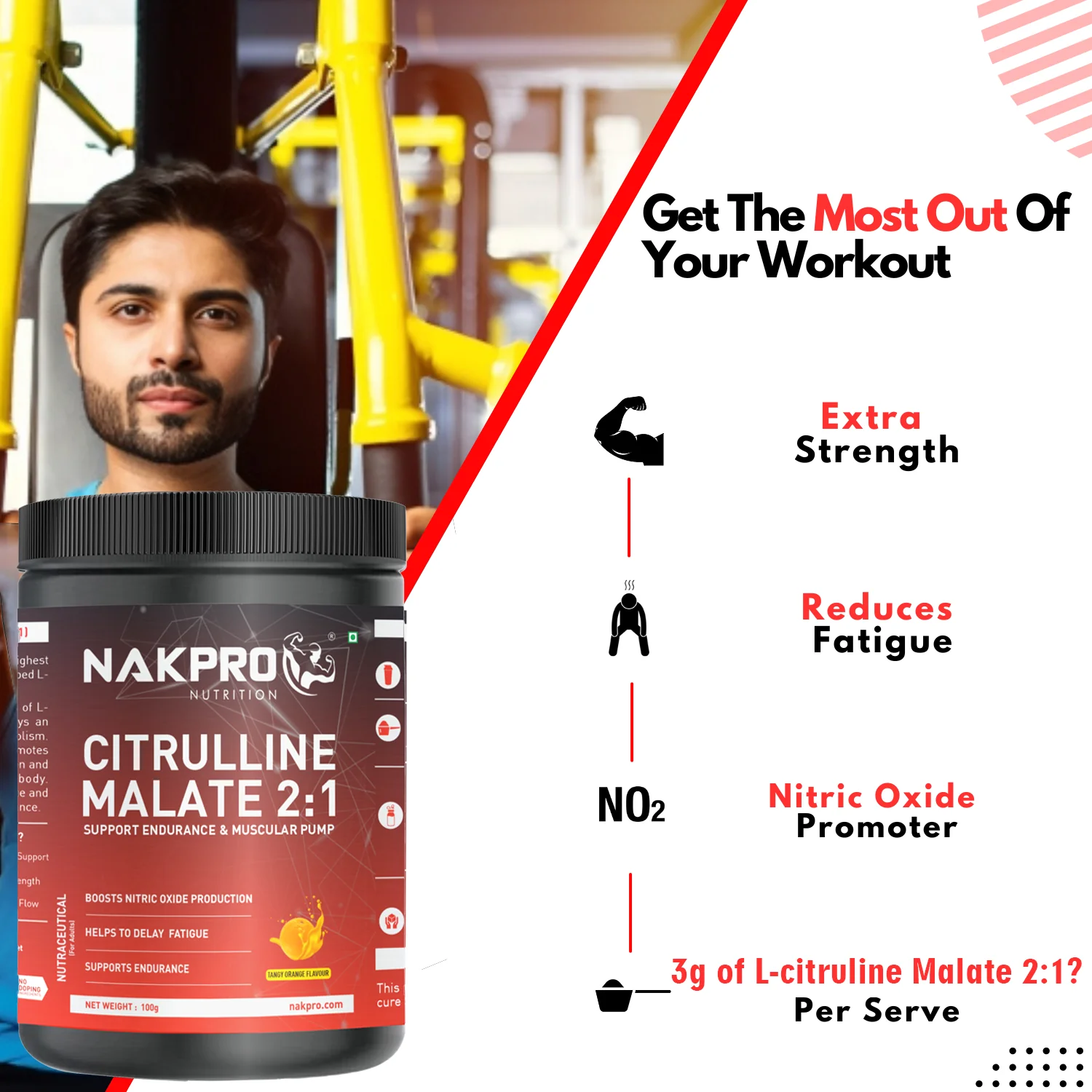 Nakpro Citrulline Malate | Amino Acid Supplement | Exercise Performance Support - Image 6