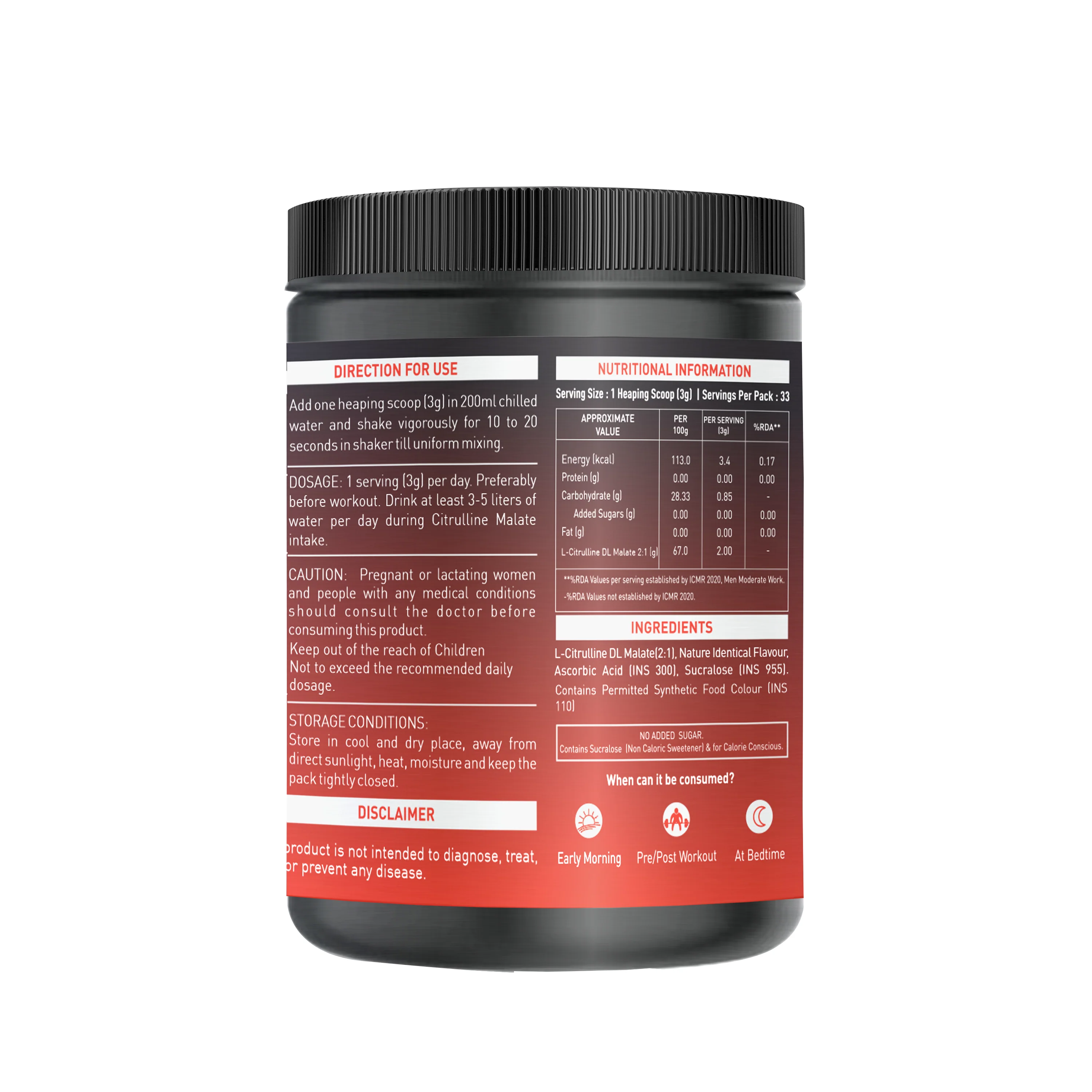 Nakpro Citrulline Malate | Amino Acid Supplement | Exercise Performance Support - Image 7