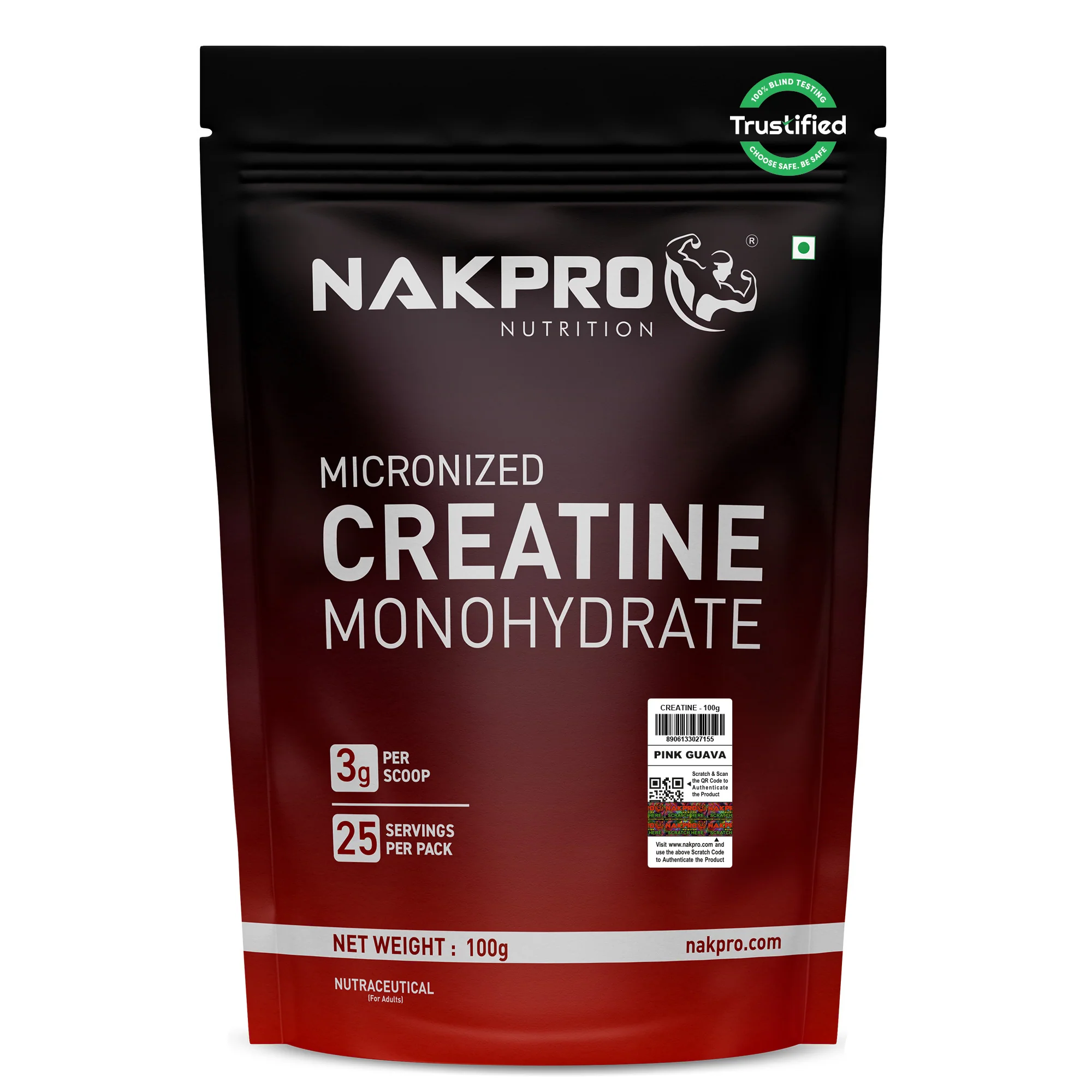 Nakpro Micronized Creatine Monohydrate | Maintenance and Support muscle | Trustified Certified - Image 138