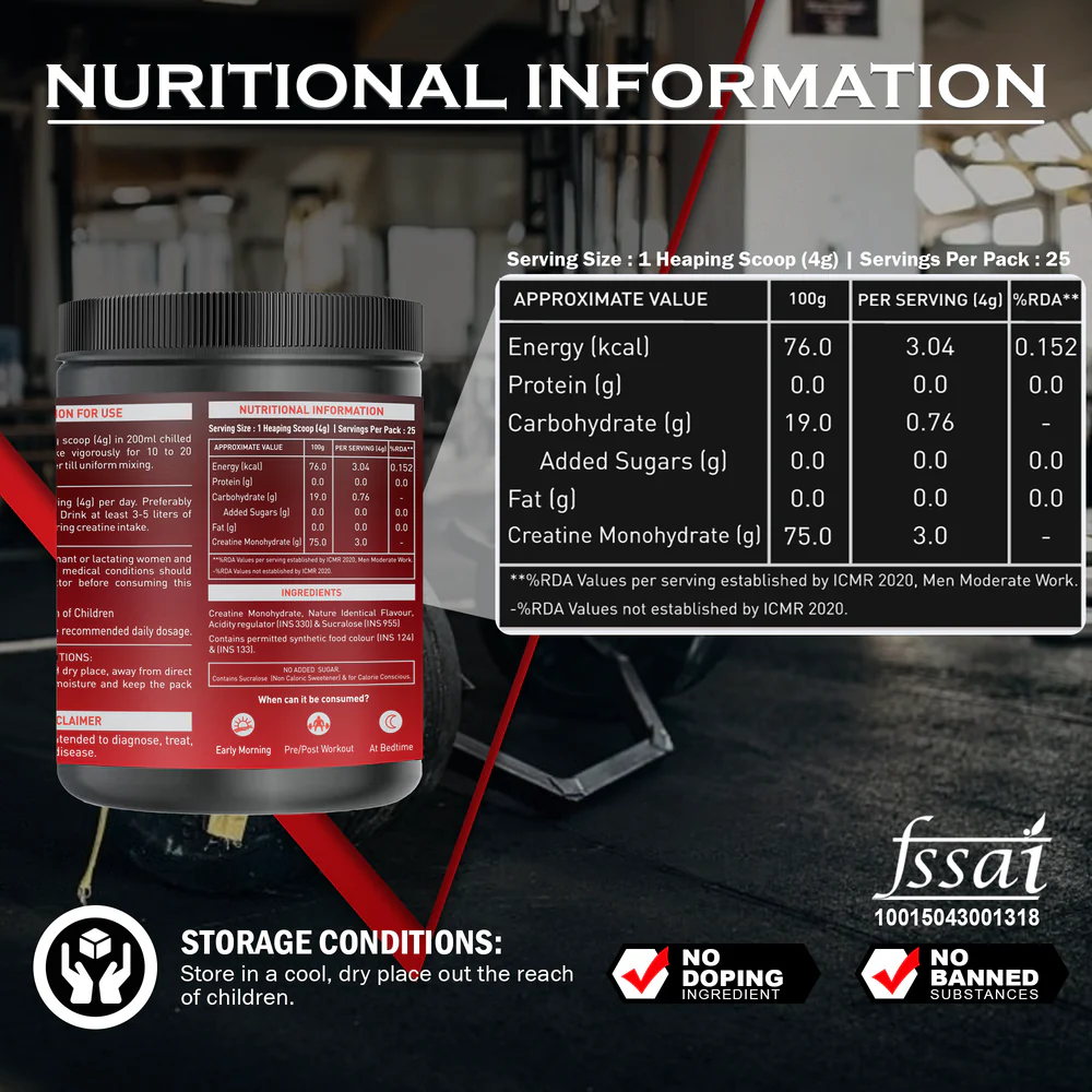 Nakpro Micronized Creatine Monohydrate | Maintenance and Support muscle | Trustified Certified - Image 50