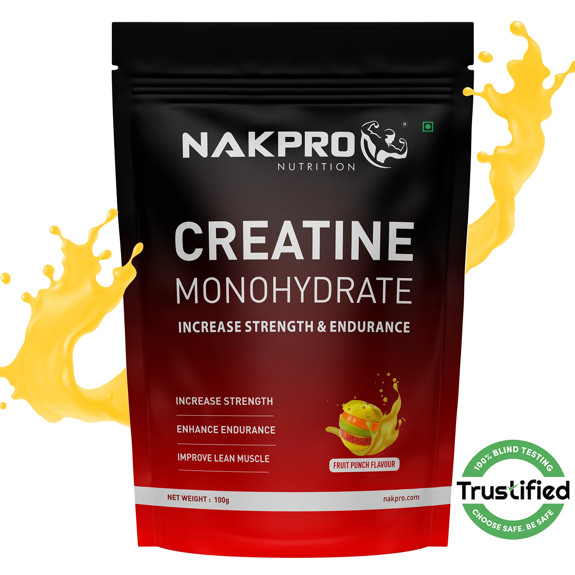 Nakpro Micronized Creatine Monohydrate | Maintenance and Support muscle | Trustified Certified - Image 7
