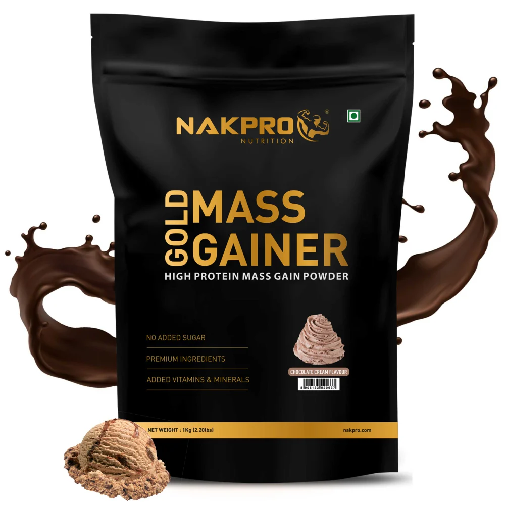 Nakpro Gold Mass Gainer | High Protein Mass Gainer | 68g Carbs | Added Vitamins & Minerals - Image 20