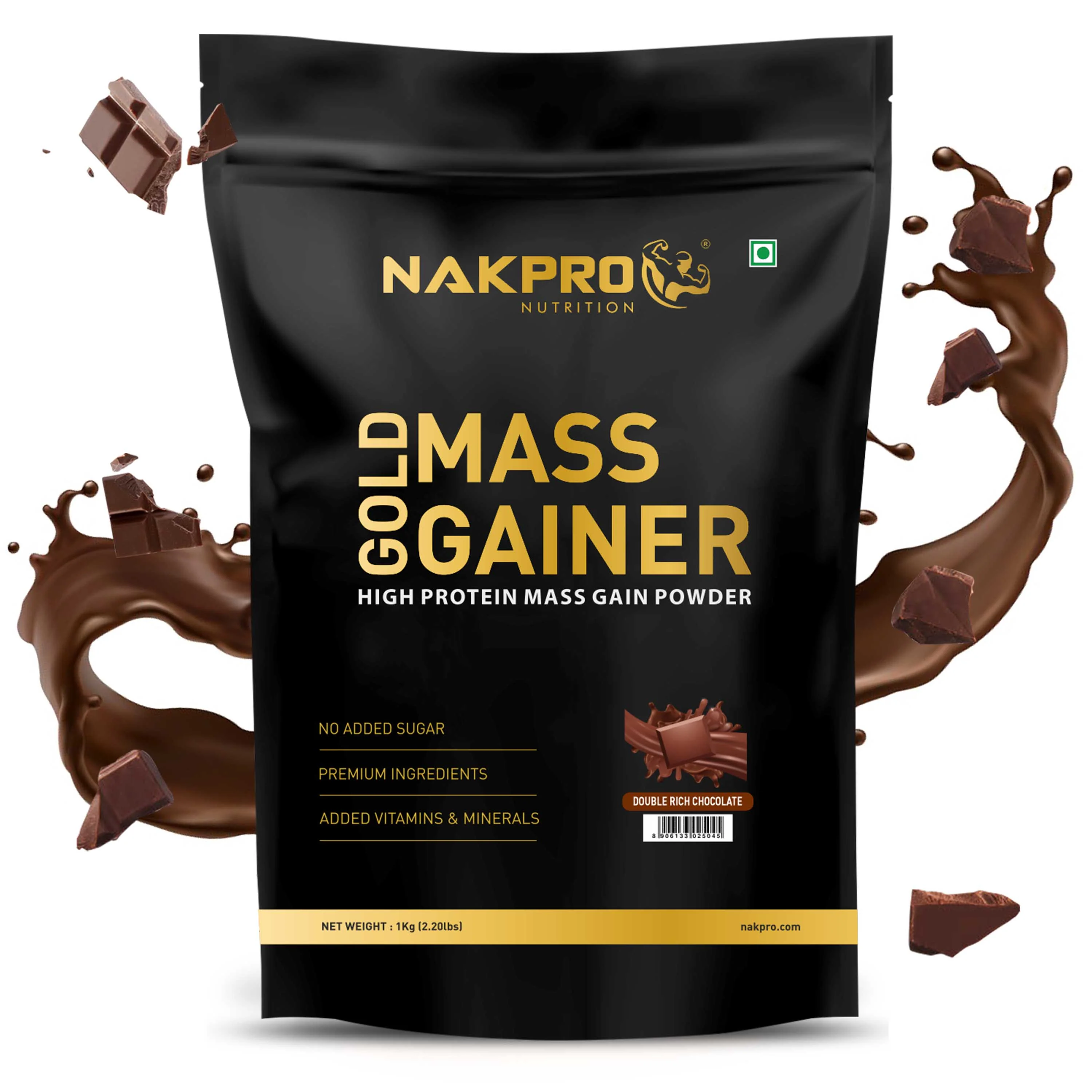 Nakpro Gold Mass Gainer | High Protein Mass Gainer | 68g Carbs | Added Vitamins & Minerals - Image 36