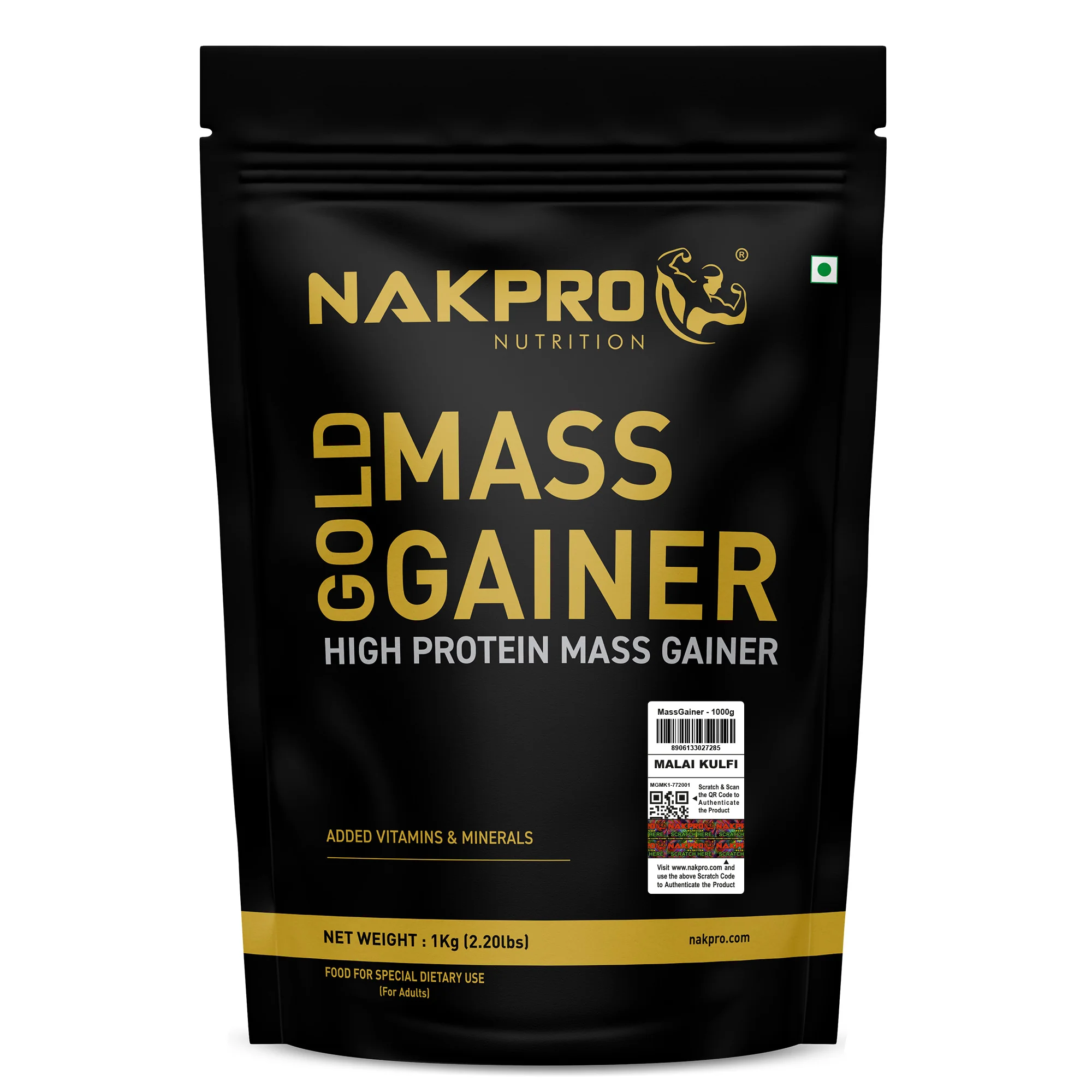 Nakpro Gold Mass Gainer | High Protein Mass Gainer | 68g Carbs | Added Vitamins & Minerals - Image 97