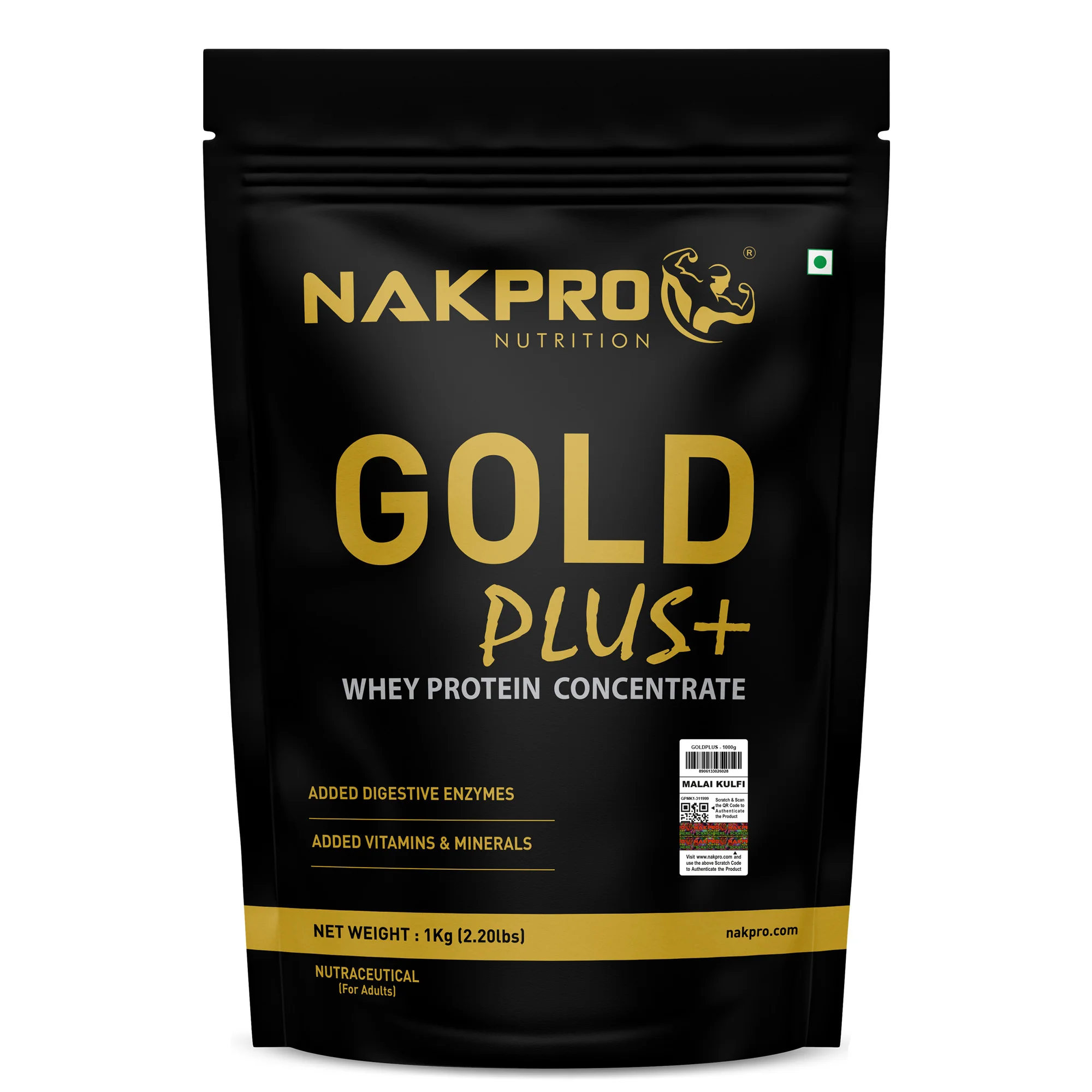 Nakpro Gold Plus+ Whey Protein Concentrate | 73g Protein | Added Digestive Enzymes, Vitamins & Minerals - Image 12
