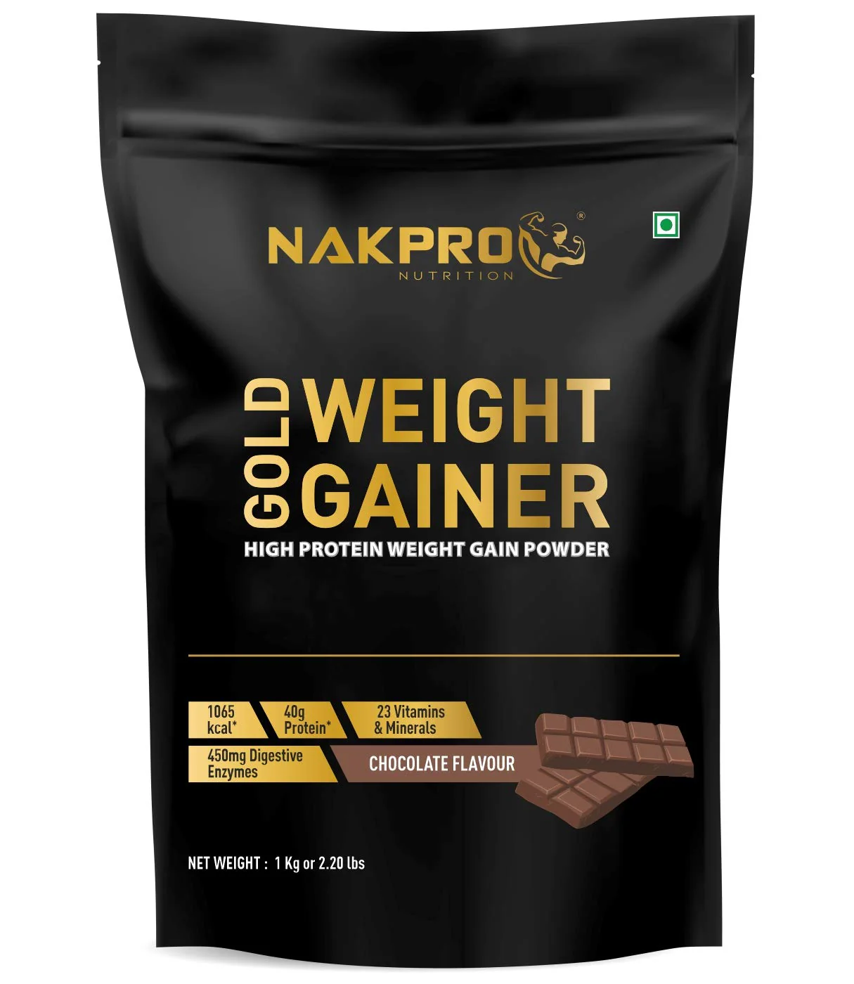 Nakpro Gold Weight Gainer | 79g Carbs | Added Vitamins & Minerals - Image 10