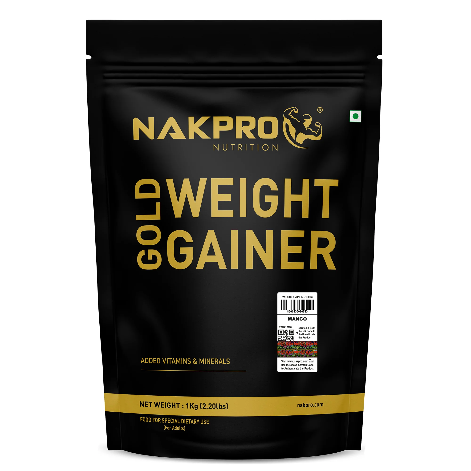 Nakpro Gold Weight Gainer | 79g Carbs | Added Vitamins & Minerals - Image 134