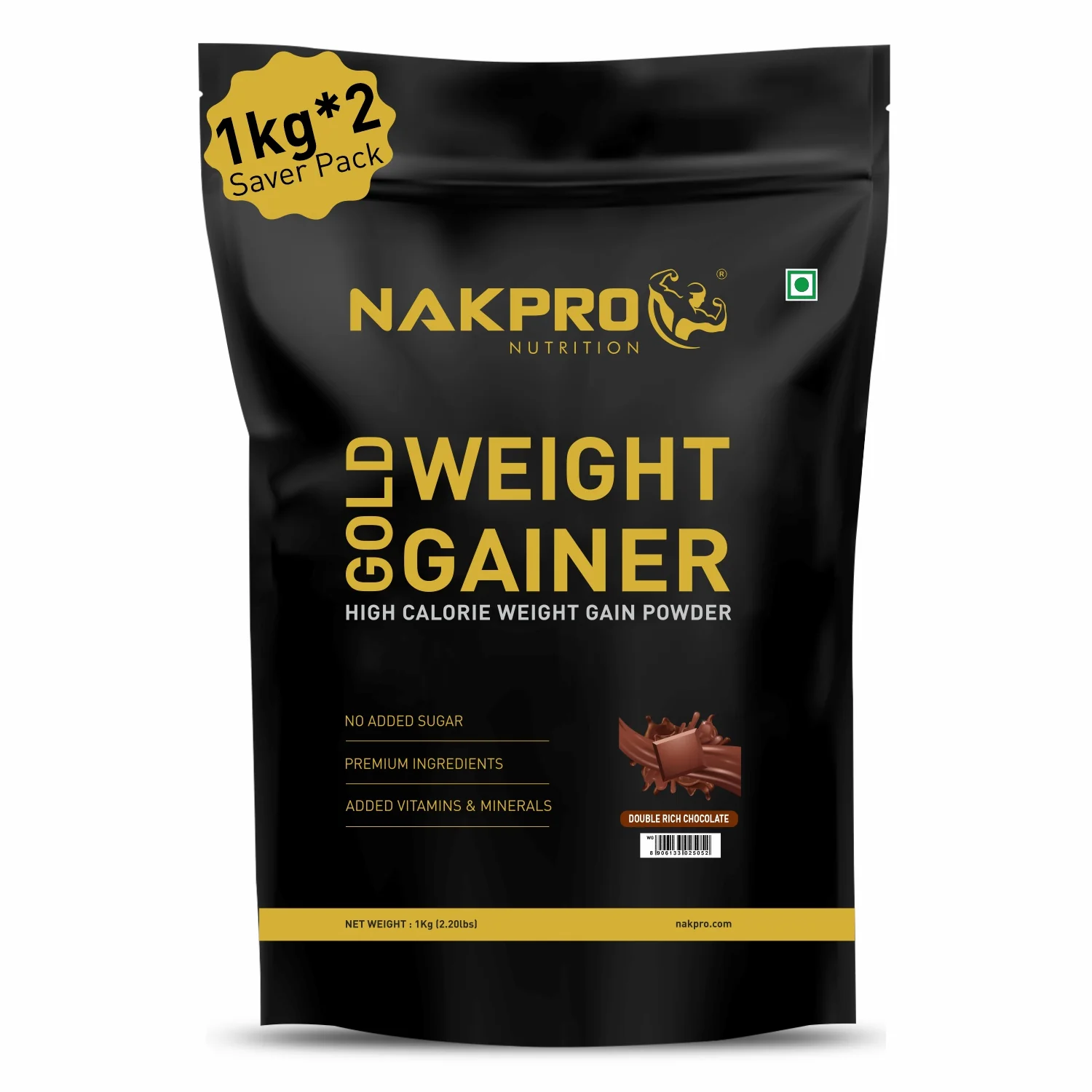 Nakpro Gold Weight Gainer | 79g Carbs | Added Vitamins & Minerals - Image 17