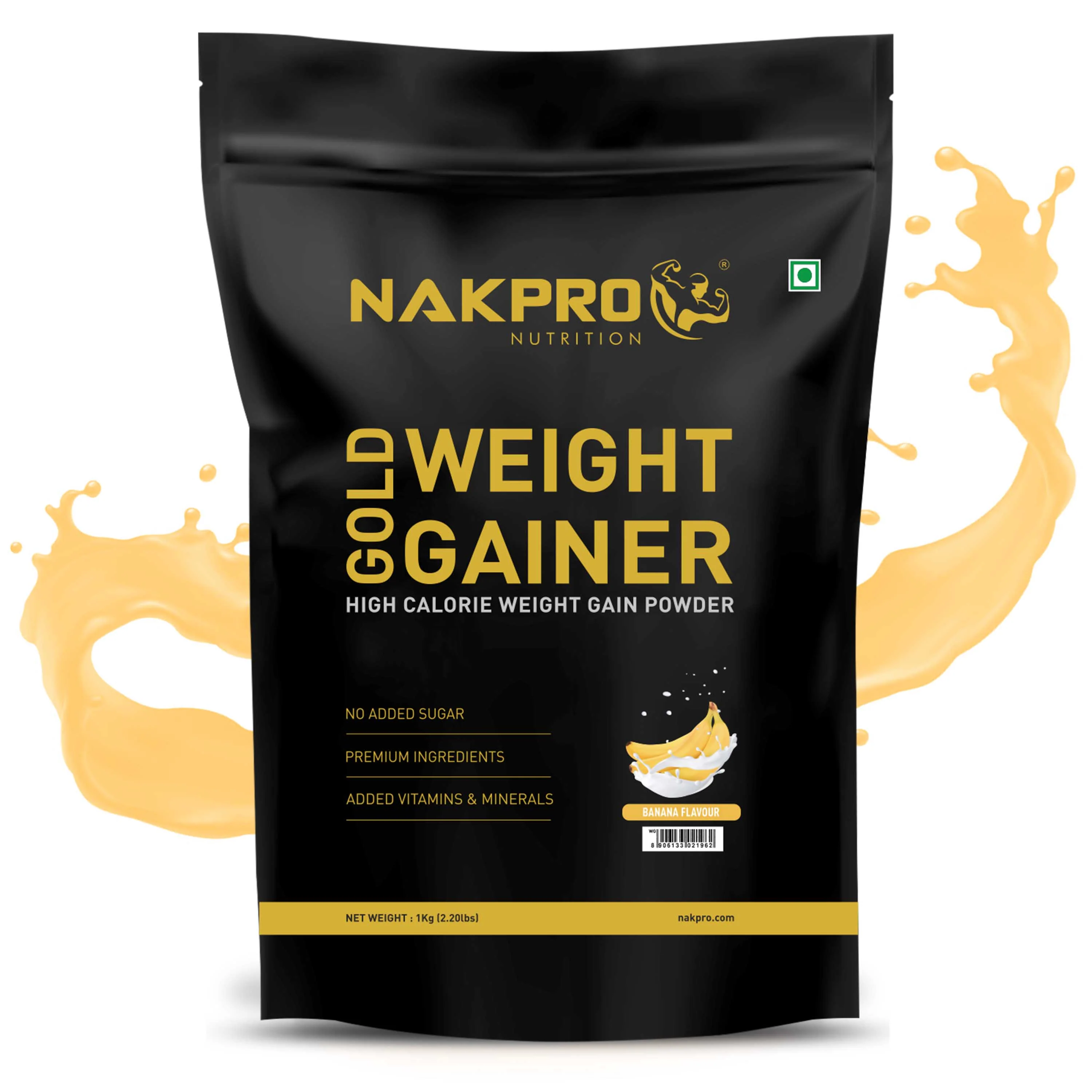 Nakpro Gold Weight Gainer | 79g Carbs | Added Vitamins & Minerals - Image 20