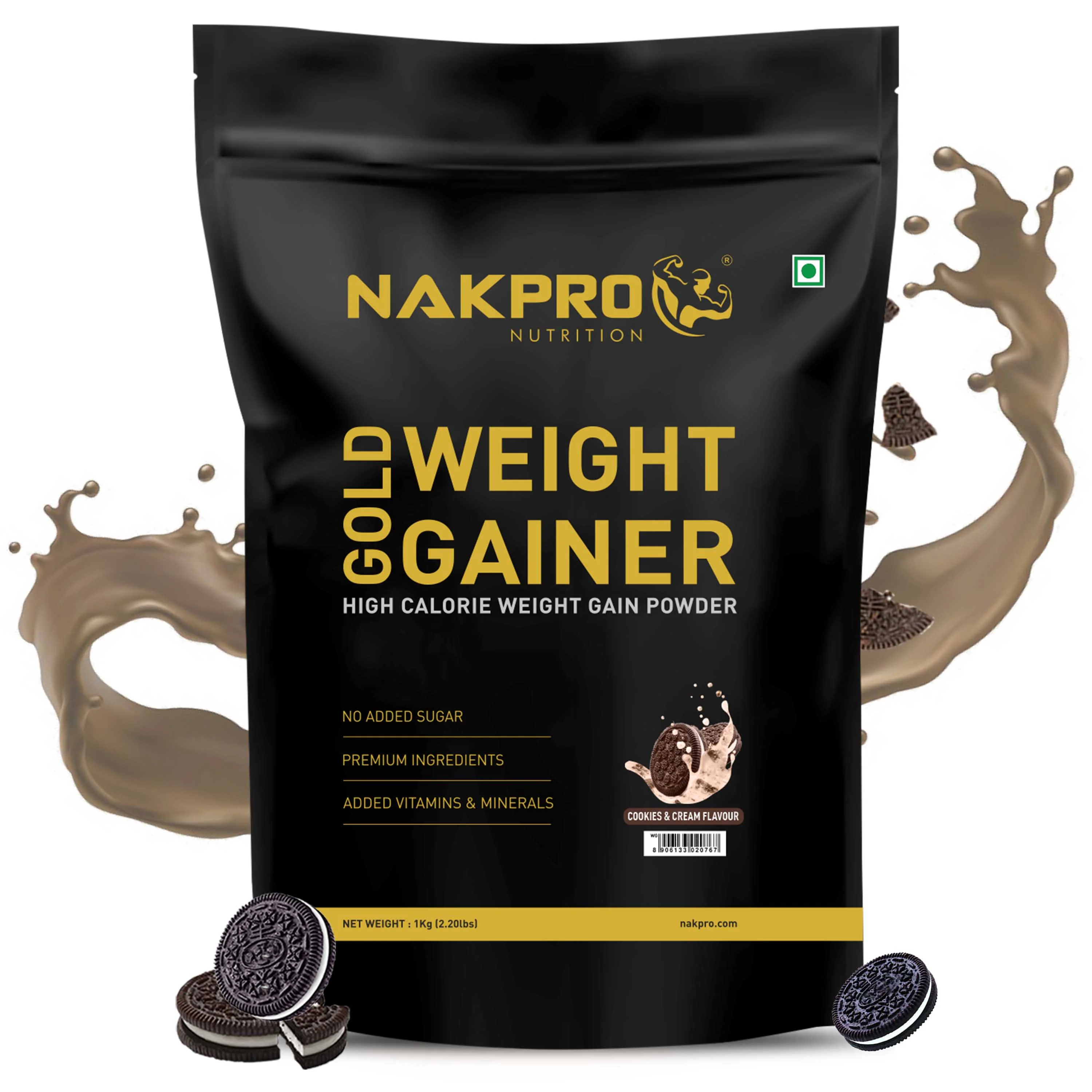 Nakpro Gold Weight Gainer | 79g Carbs | Added Vitamins & Minerals - Image 31