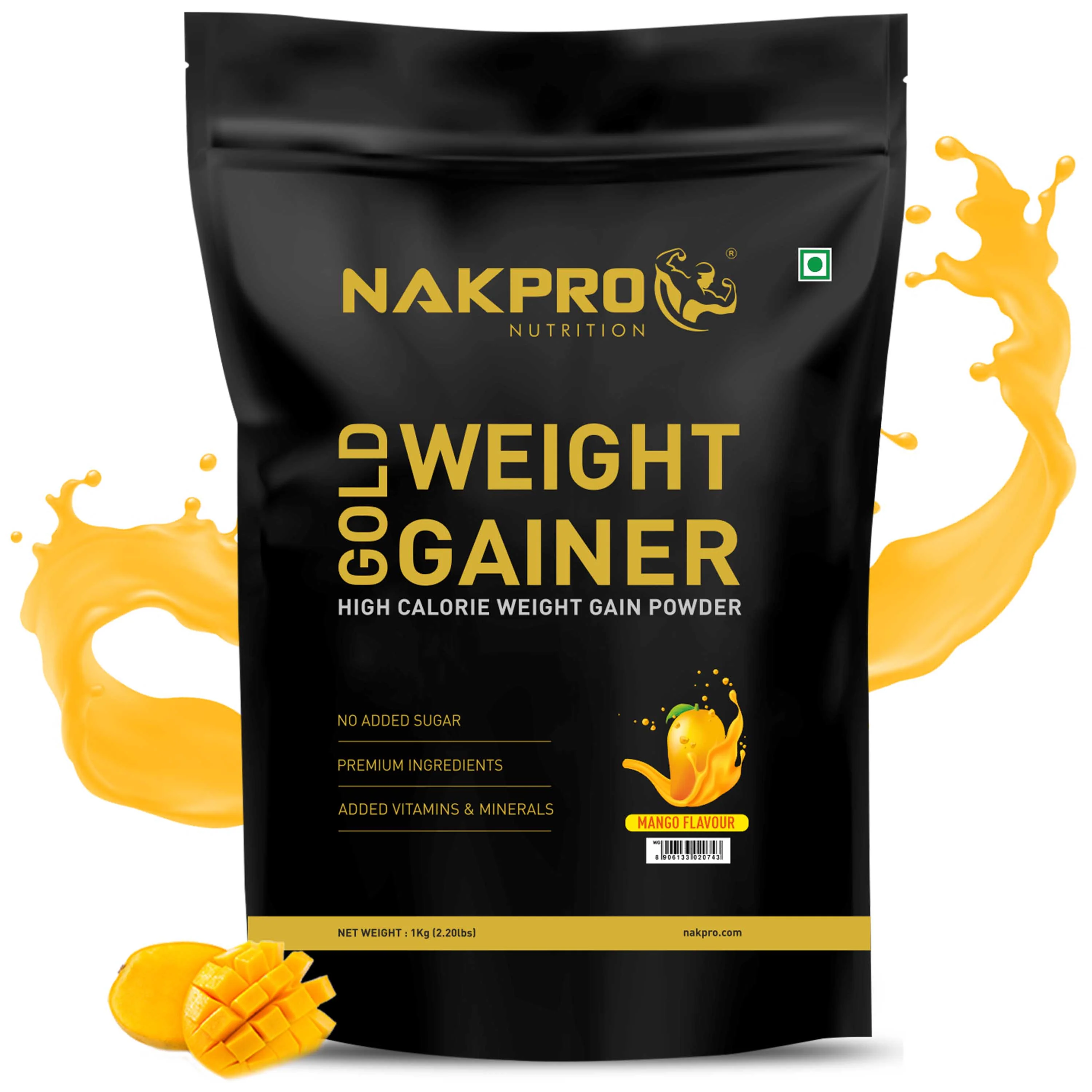 Nakpro Gold Weight Gainer | 79g Carbs | Added Vitamins & Minerals - Image 39
